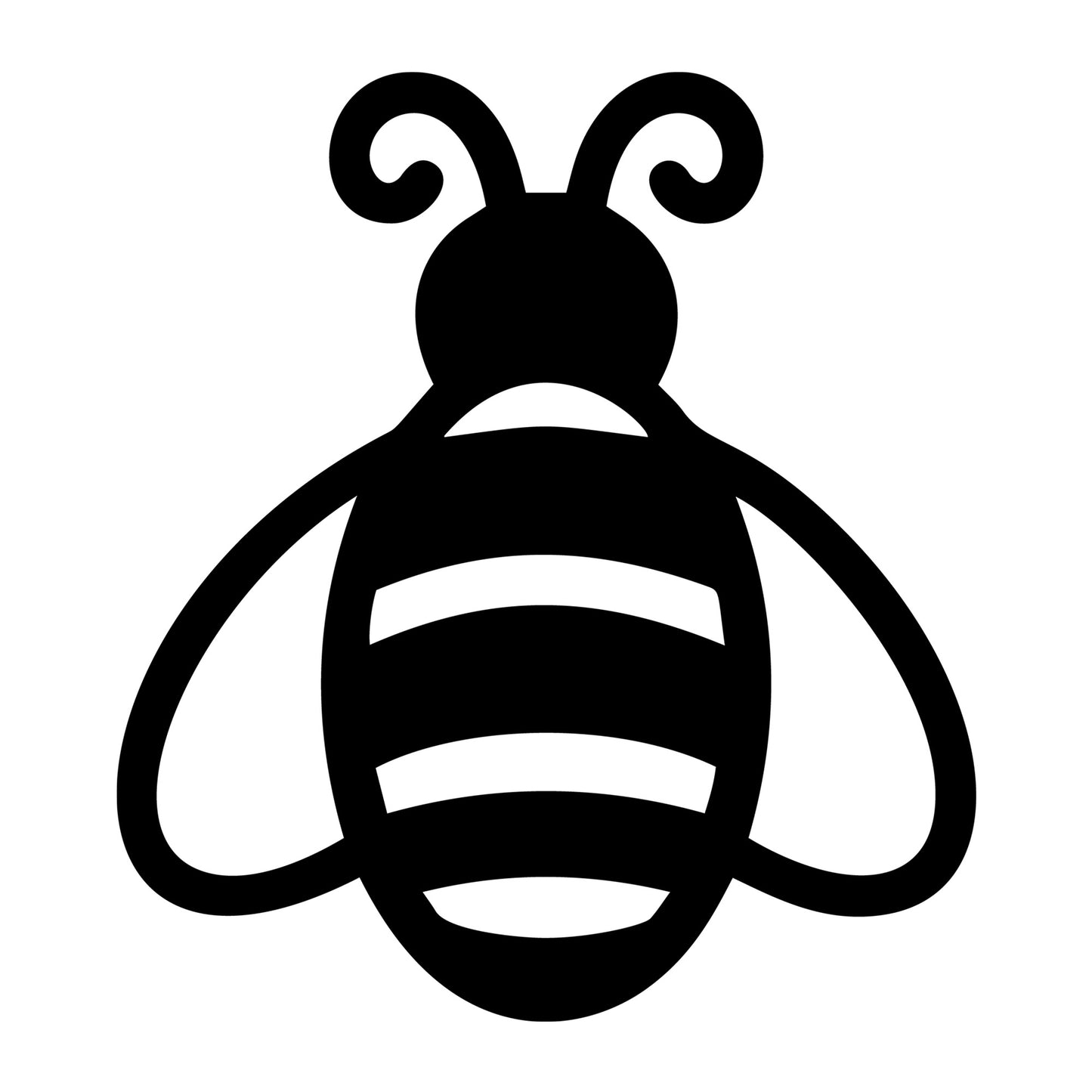 Bee SVG design for Cricut, Silhouette, laser cutting, vinyl, sublimation, and bee craft projects.