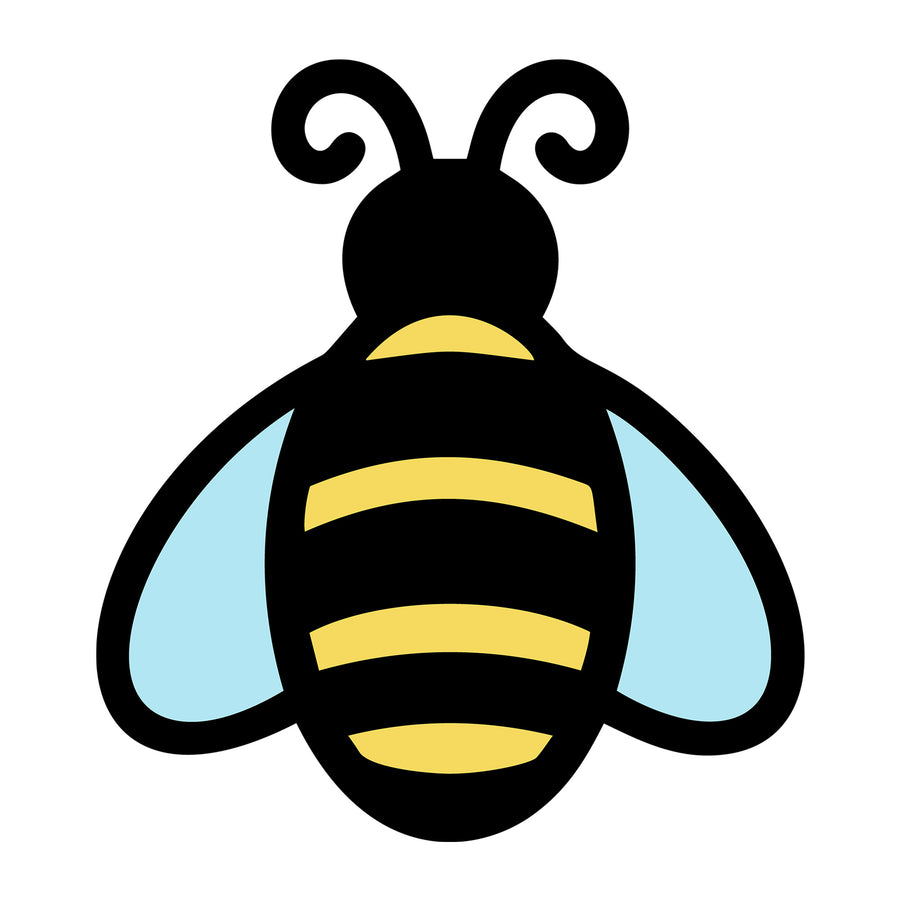 Bee SVG design for Cricut, Silhouette, laser cutting, vinyl, sublimation, and bee craft projects.