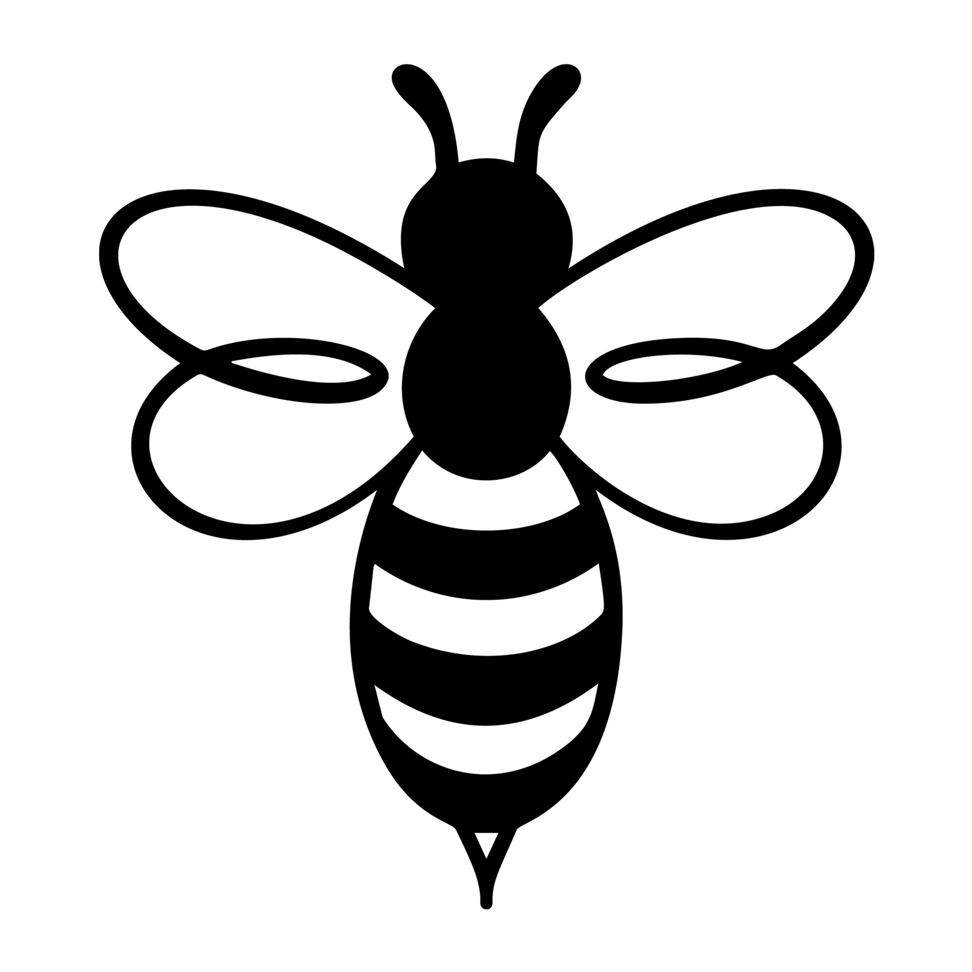 Bee SVG design for Cricut, Silhouette, laser cutting, vinyl, sublimation, and bee craft projects.