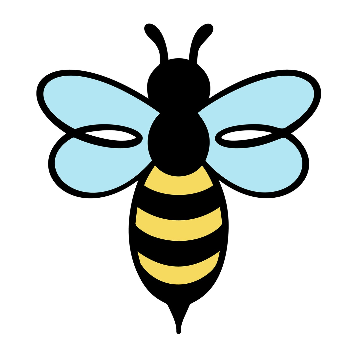 Bee SVG design for Cricut, Silhouette, laser cutting, vinyl, sublimation, and bee craft projects.