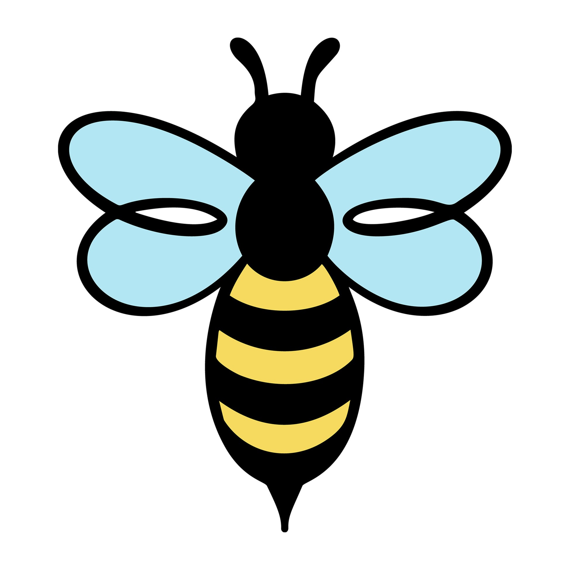 Bee SVG design for Cricut, Silhouette, laser cutting, vinyl, sublimation, and bee craft projects.