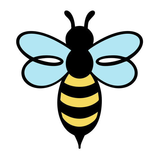 Bee SVG design for Cricut, Silhouette, laser cutting, vinyl, sublimation, and bee craft projects.
