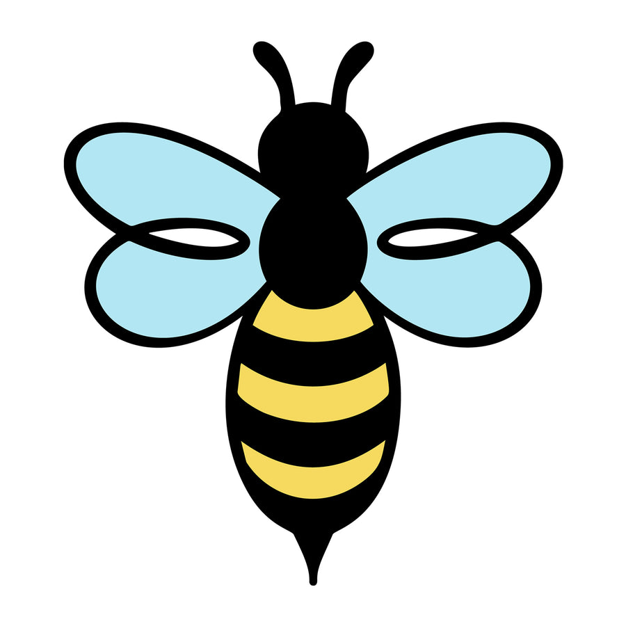 Bee SVG design for Cricut, Silhouette, laser cutting, vinyl, sublimation, and bee craft projects.