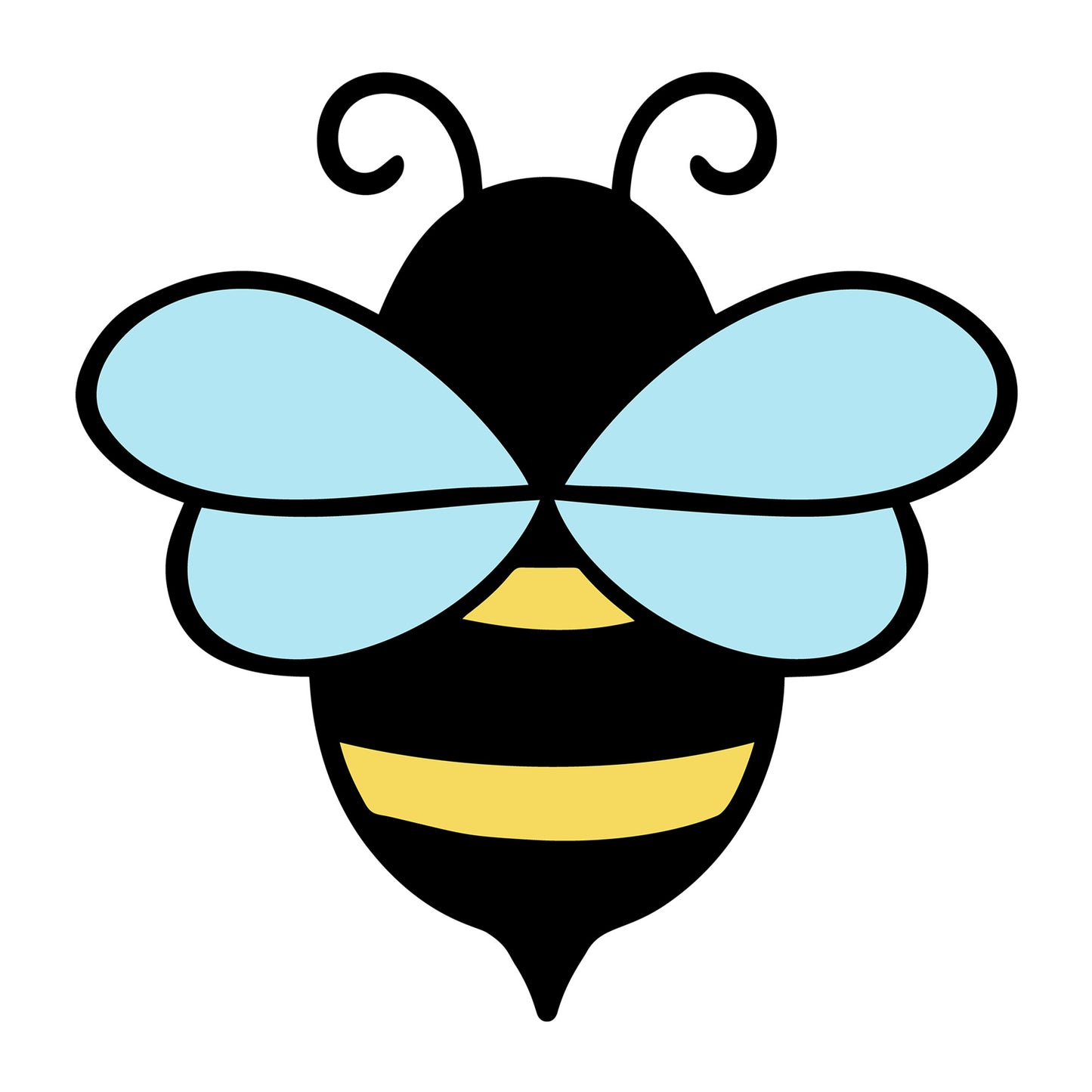 Bee SVG design for Cricut, Silhouette, laser cutting, vinyl, sublimation, and bee craft projects.