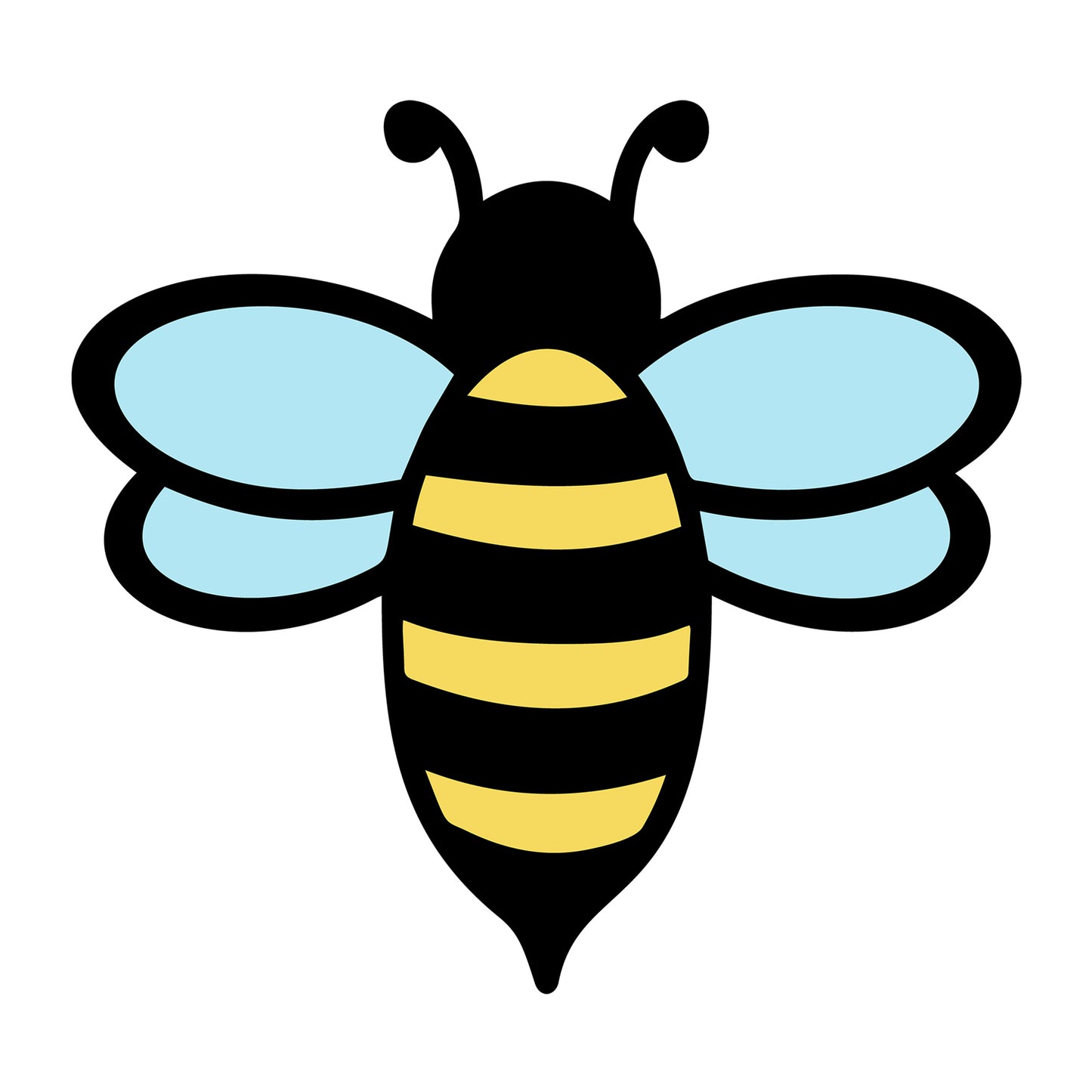 Bee SVG design for Cricut, Silhouette, laser cutting, vinyl, sublimation, and bee craft projects.