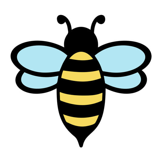 Bee SVG design for Cricut, Silhouette, laser cutting, vinyl, sublimation, and bee craft projects.