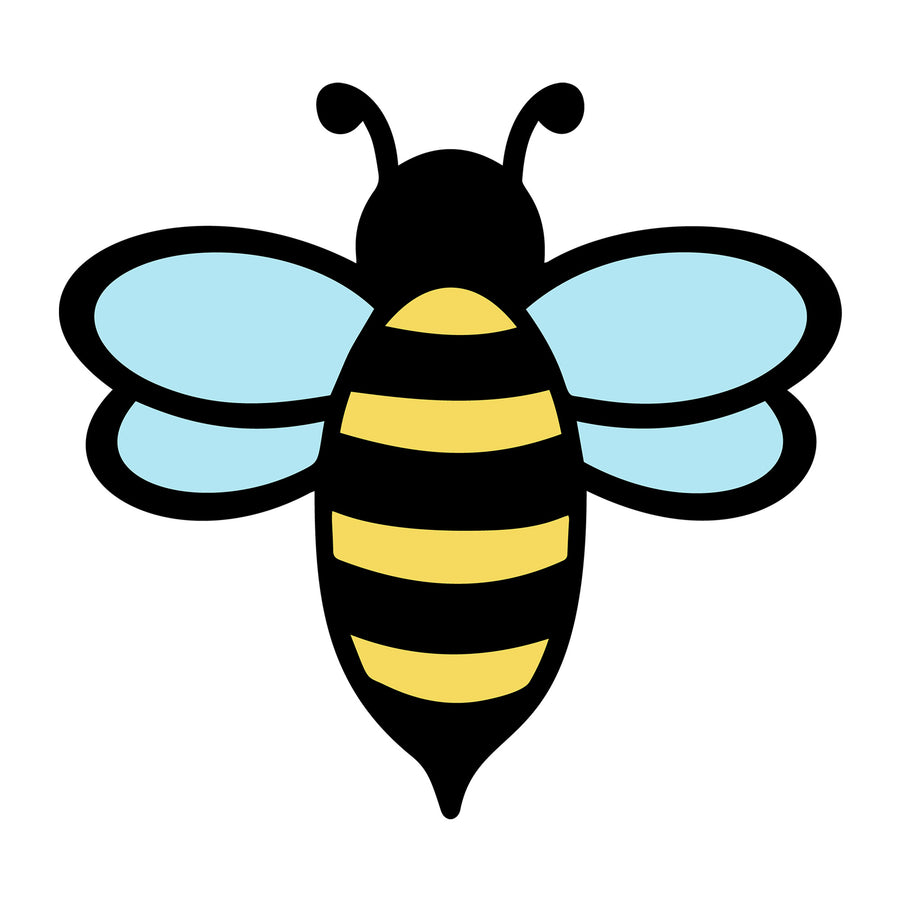 Bee SVG design for Cricut, Silhouette, laser cutting, vinyl, sublimation, and bee craft projects.