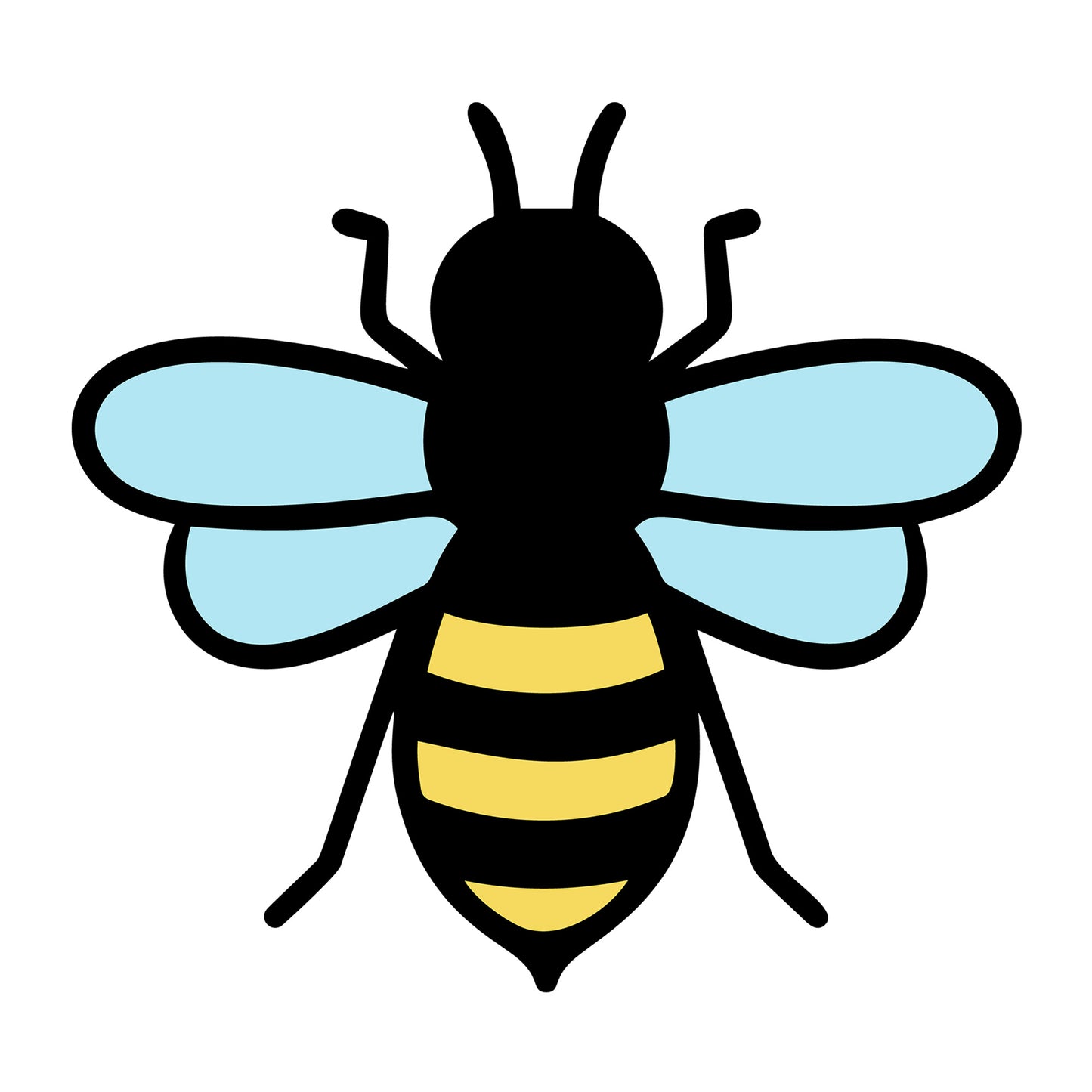 Bee SVG design for Cricut, Silhouette, laser cutting, vinyl, sublimation, and bee craft projects.
