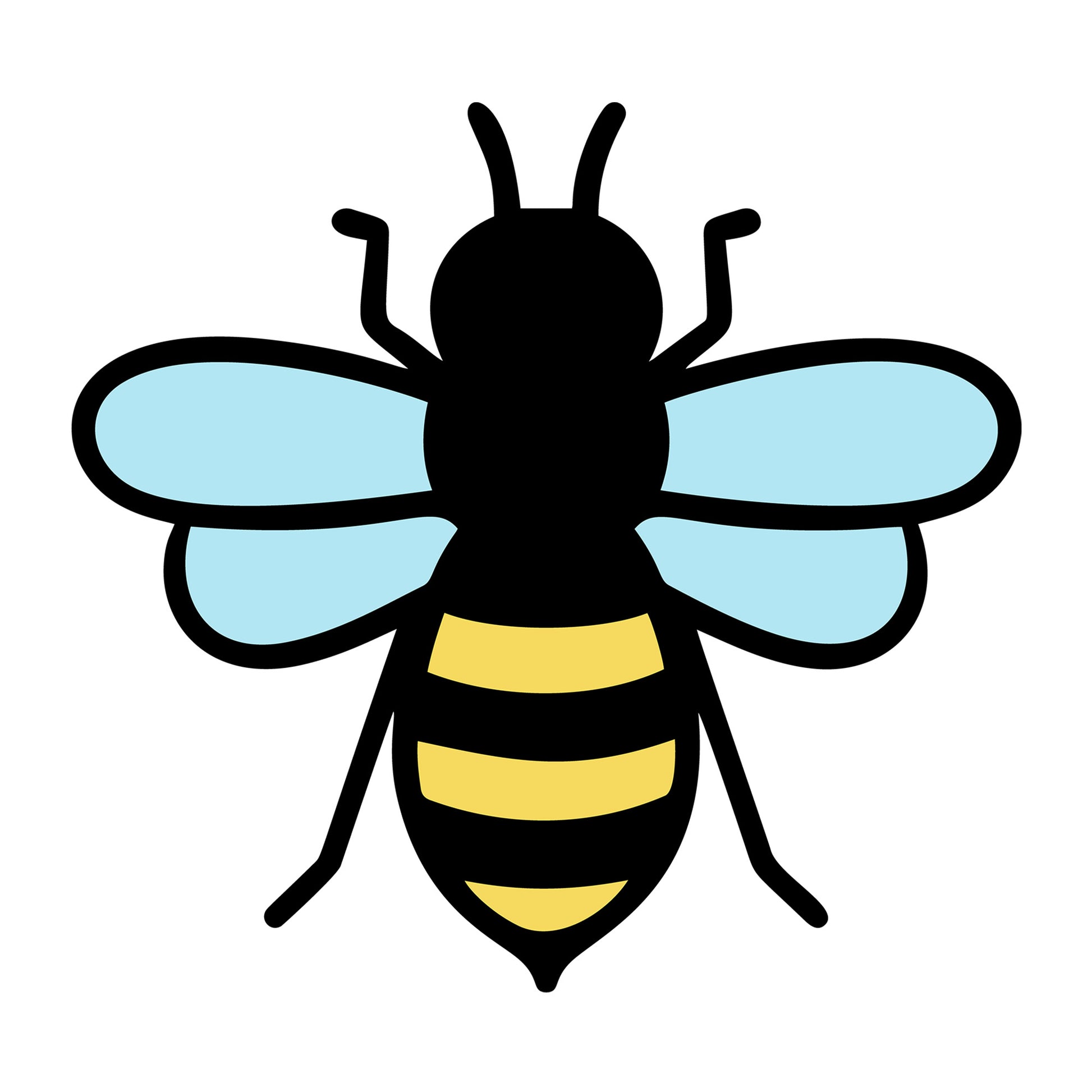 Bee SVG design for Cricut, Silhouette, laser cutting, vinyl, sublimation, and bee craft projects.
