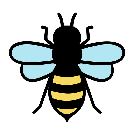 Bee SVG design for Cricut, Silhouette, laser cutting, vinyl, sublimation, and bee craft projects.