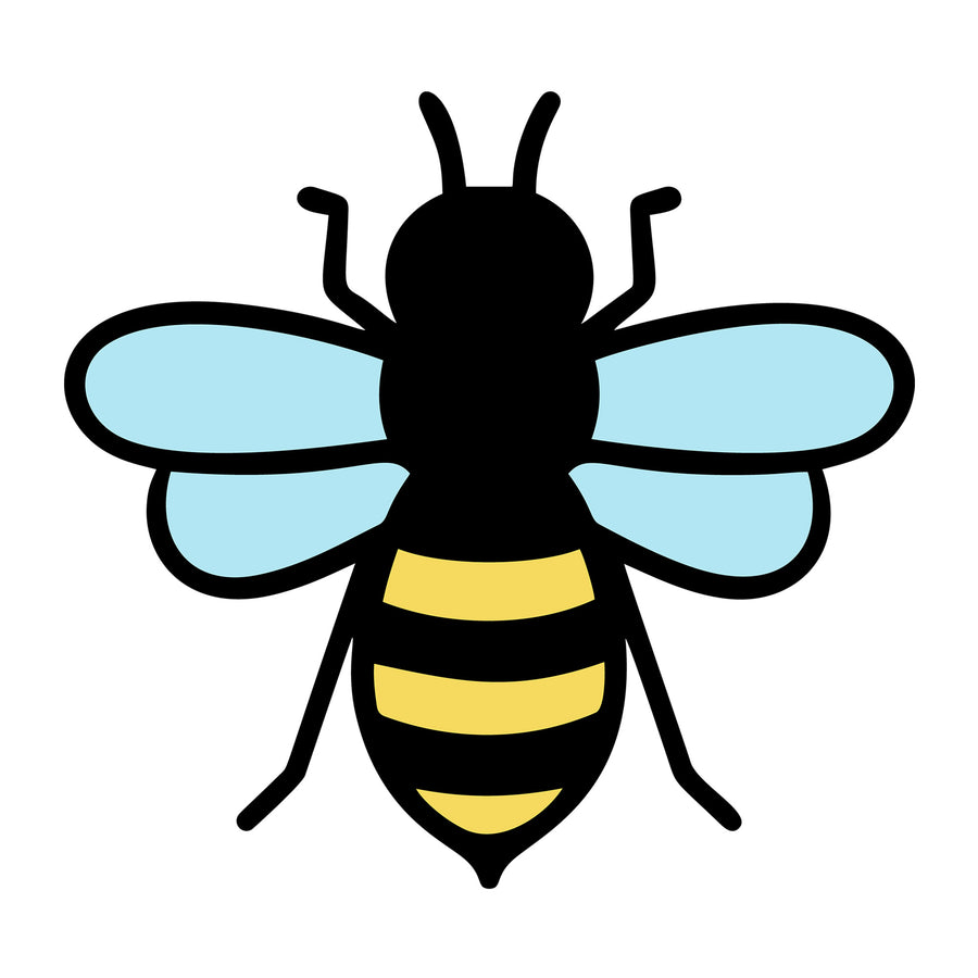 Bee SVG design for Cricut, Silhouette, laser cutting, vinyl, sublimation, and bee craft projects.