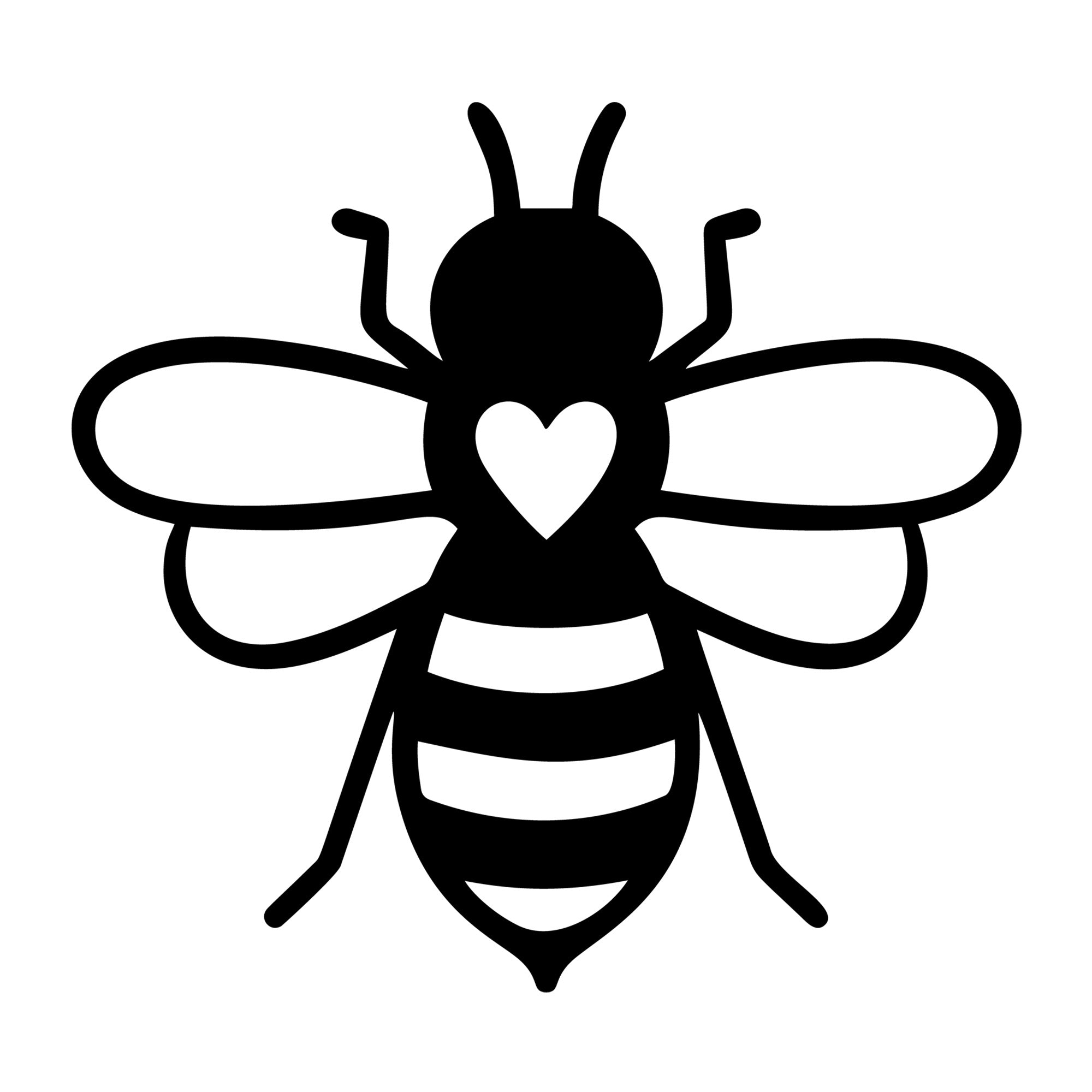 Bee SVG design for Cricut, Silhouette, laser cutting, vinyl, sublimation, and bee craft projects.