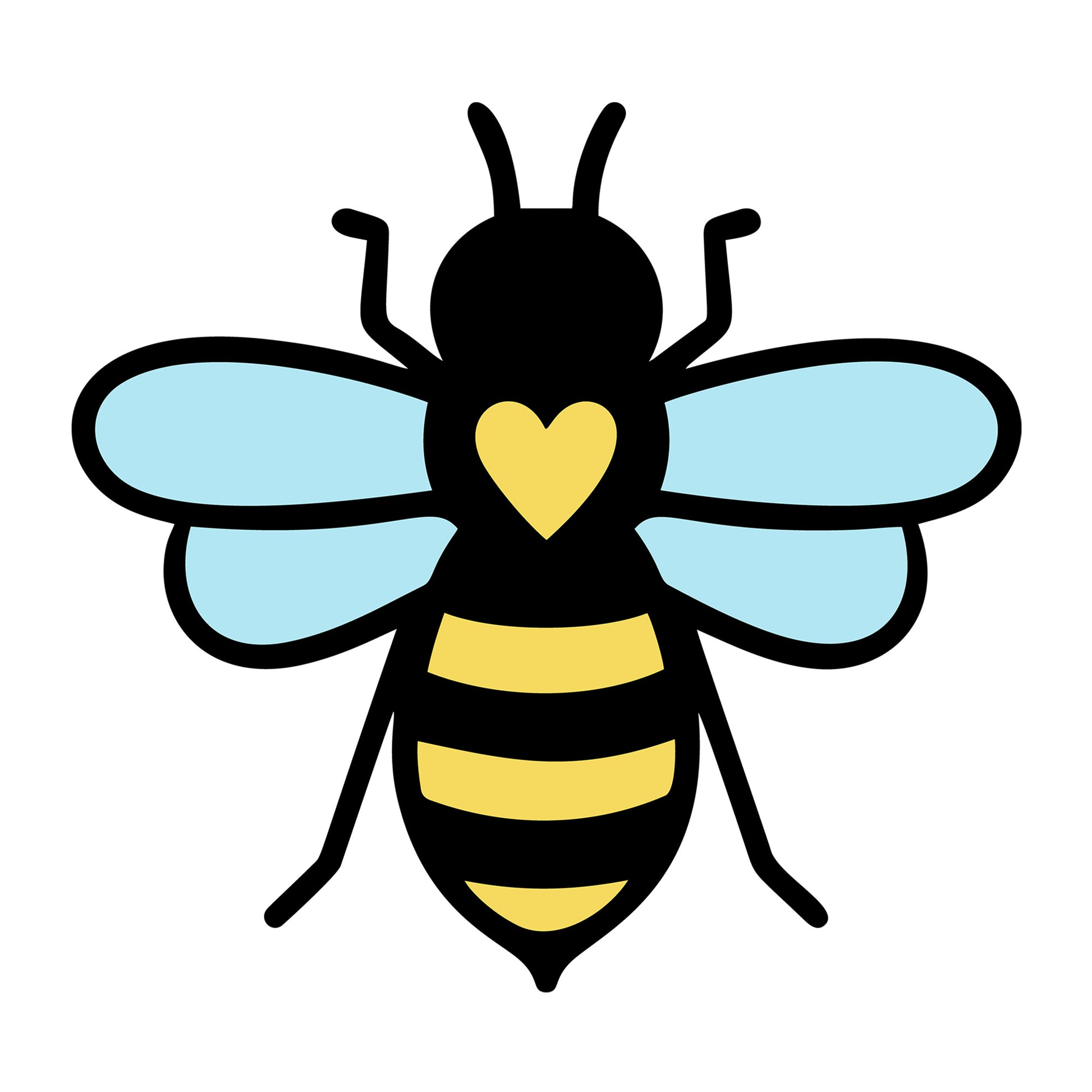Bee SVG design for Cricut, Silhouette, laser cutting, vinyl, sublimation, and bee craft projects.