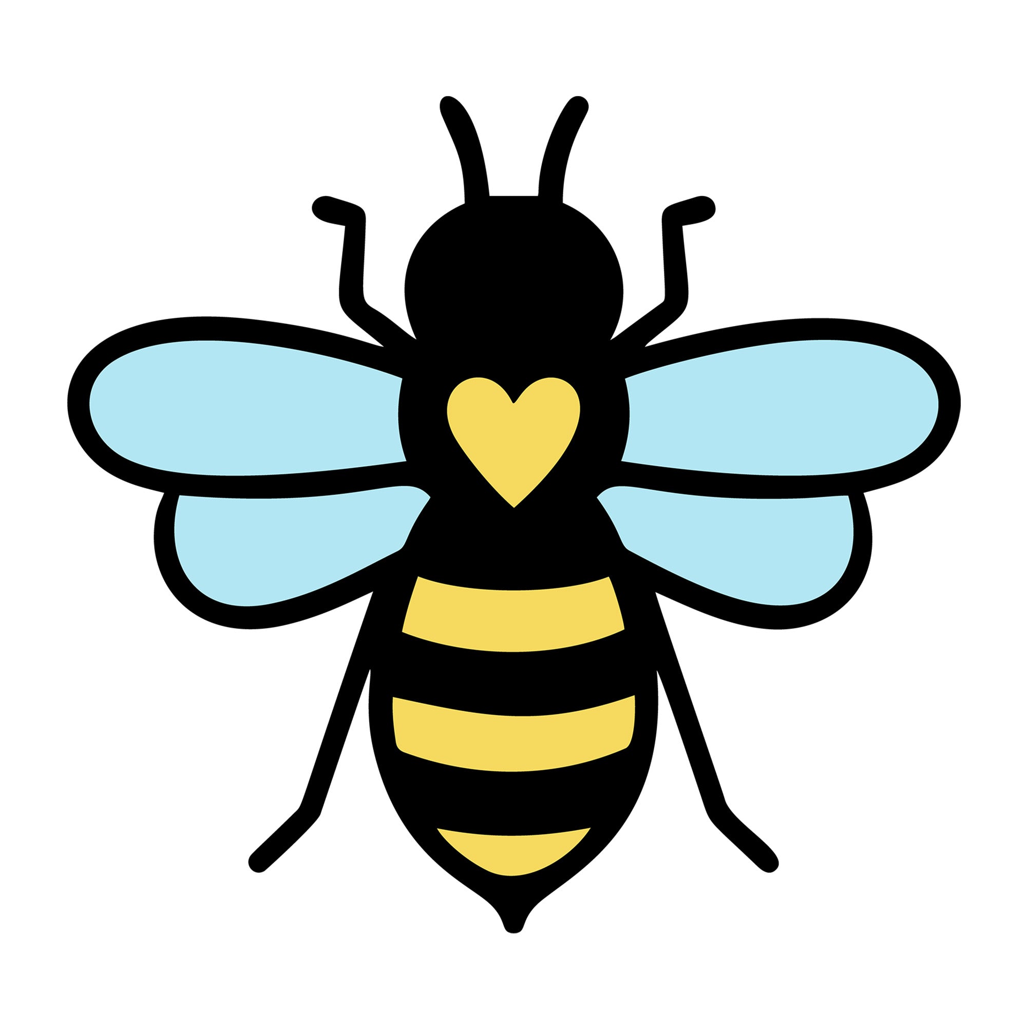 Bee SVG design for Cricut, Silhouette, laser cutting, vinyl, sublimation, and bee craft projects.