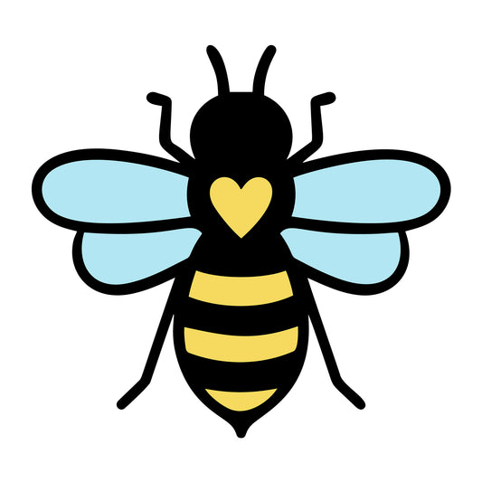 Bee SVG design for Cricut, Silhouette, laser cutting, vinyl, sublimation, and bee craft projects.