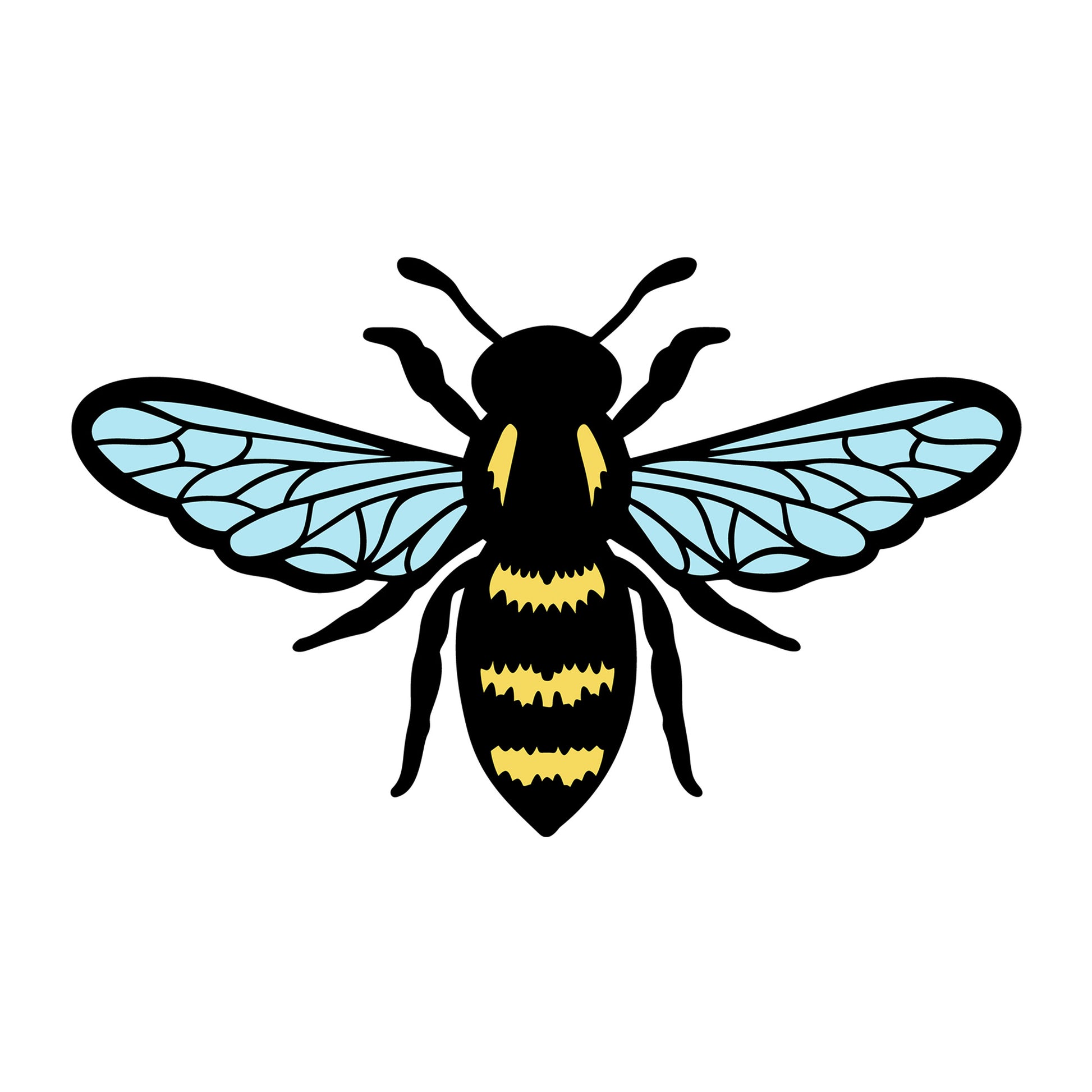 Bee SVG design for Cricut, Silhouette, laser cutting, vinyl, sublimation, and bee craft projects.