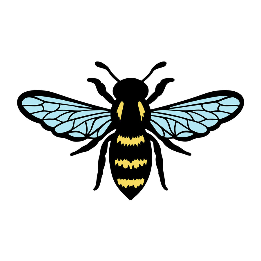 Bee SVG design for Cricut, Silhouette, laser cutting, vinyl, sublimation, and bee craft projects.