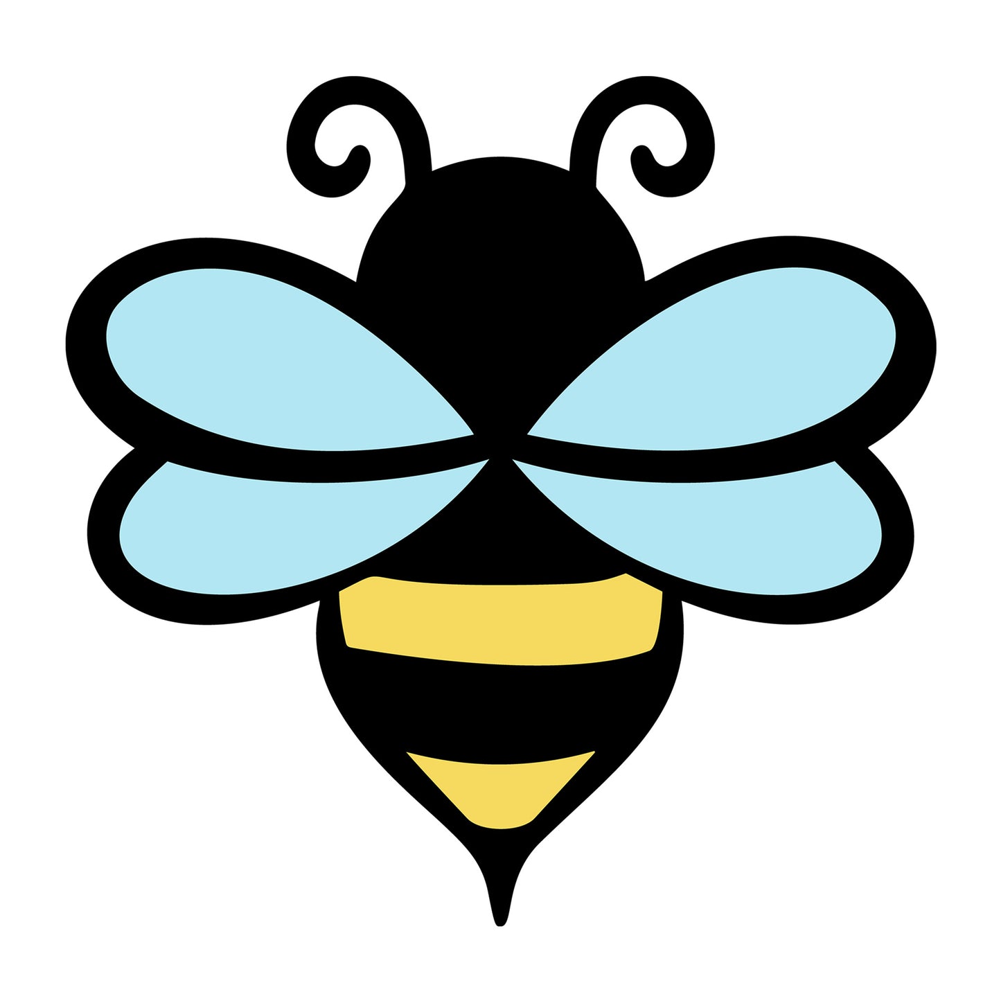 Bee SVG design for Cricut, Silhouette, laser cutting, vinyl, sublimation, and bee craft projects.