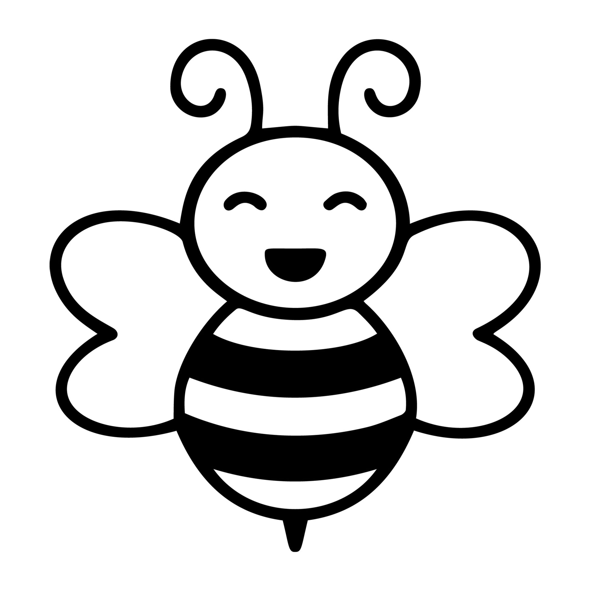 Bee SVG design for Cricut, Silhouette, laser cutting, vinyl, sublimation, and bee craft projects.