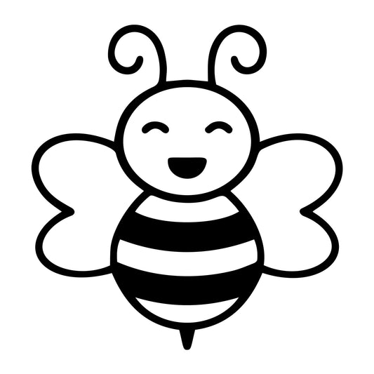Bee SVG design for Cricut, Silhouette, laser cutting, vinyl, sublimation, and bee craft projects.