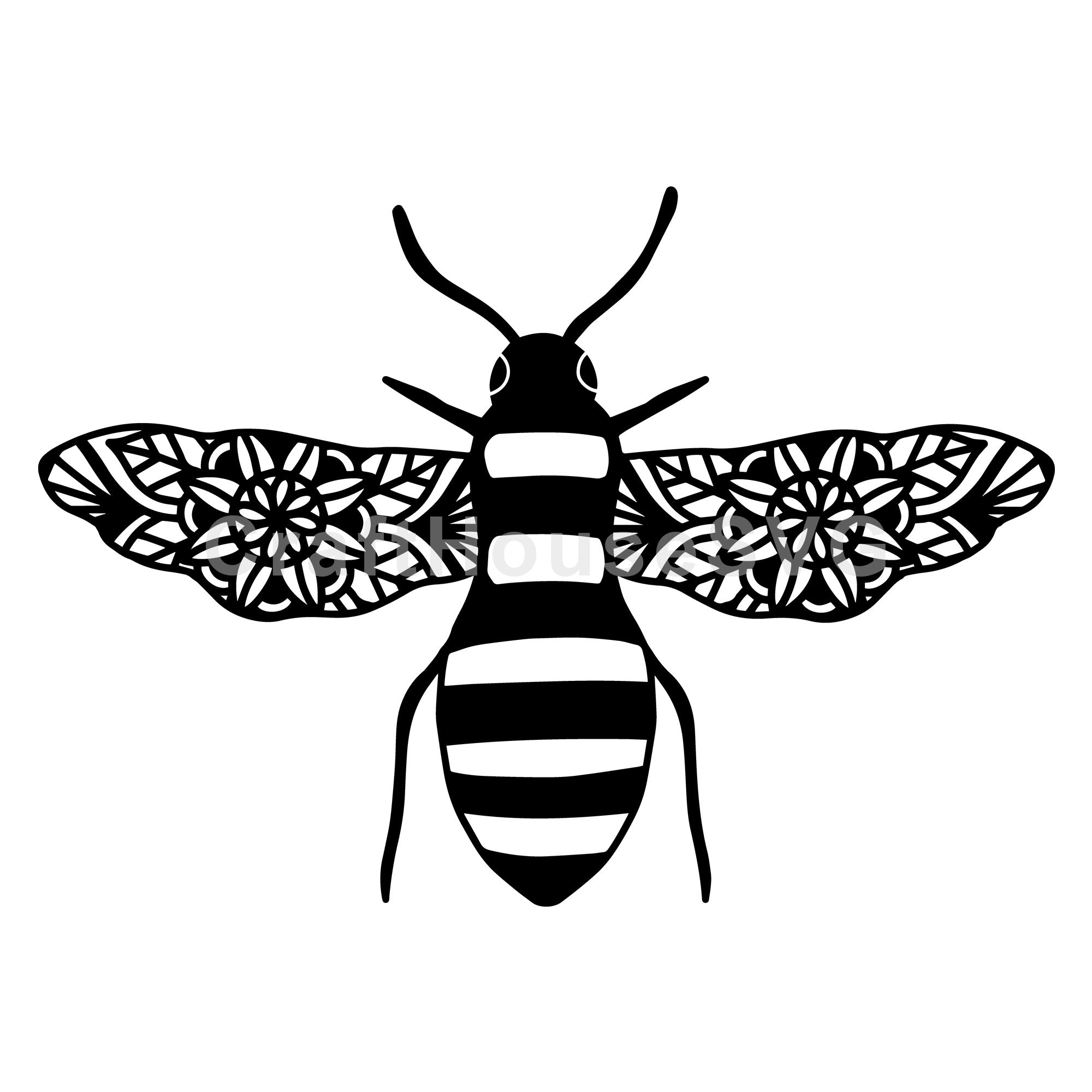 Bee Mandala Design SVG