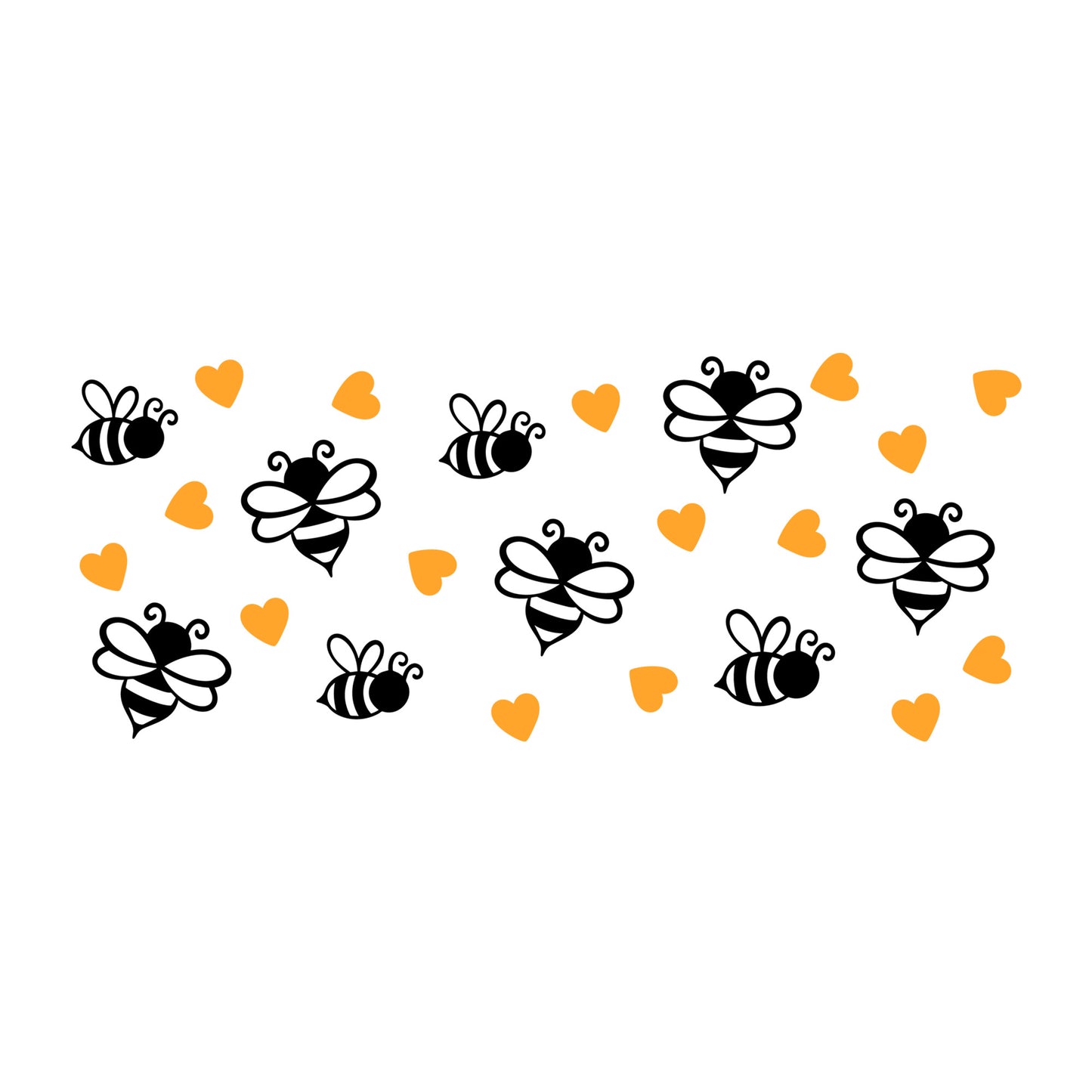 Bee Beer Glass Wrap SVG design for Cricut, Silhouette, laser cutting, vinyl, sublimation, and craft projects.