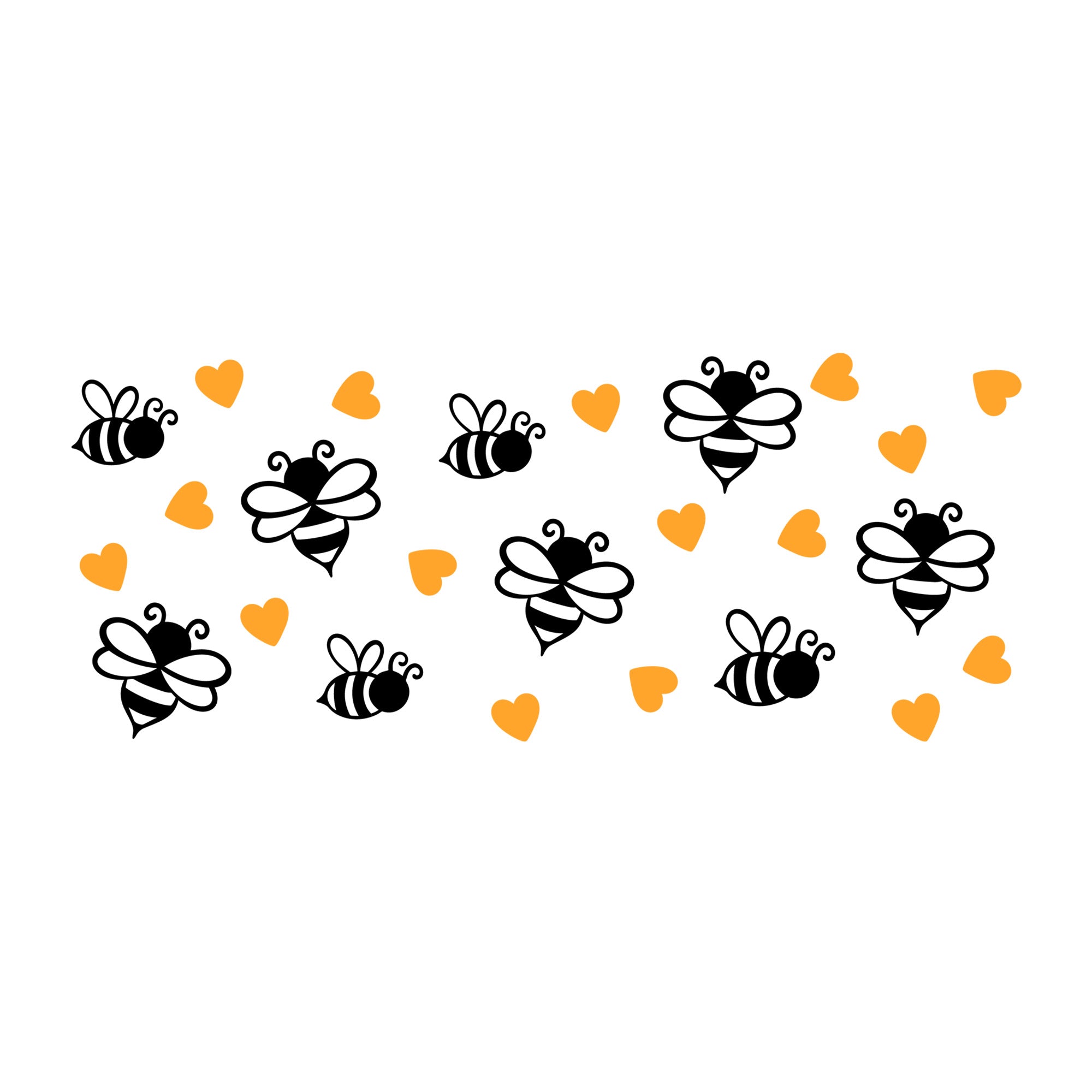 Bee Beer Glass Wrap SVG design for Cricut, Silhouette, laser cutting, vinyl, sublimation, and craft projects.