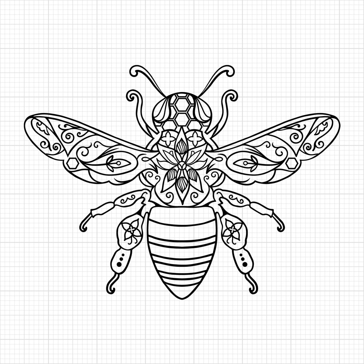 Bee Mandala 2