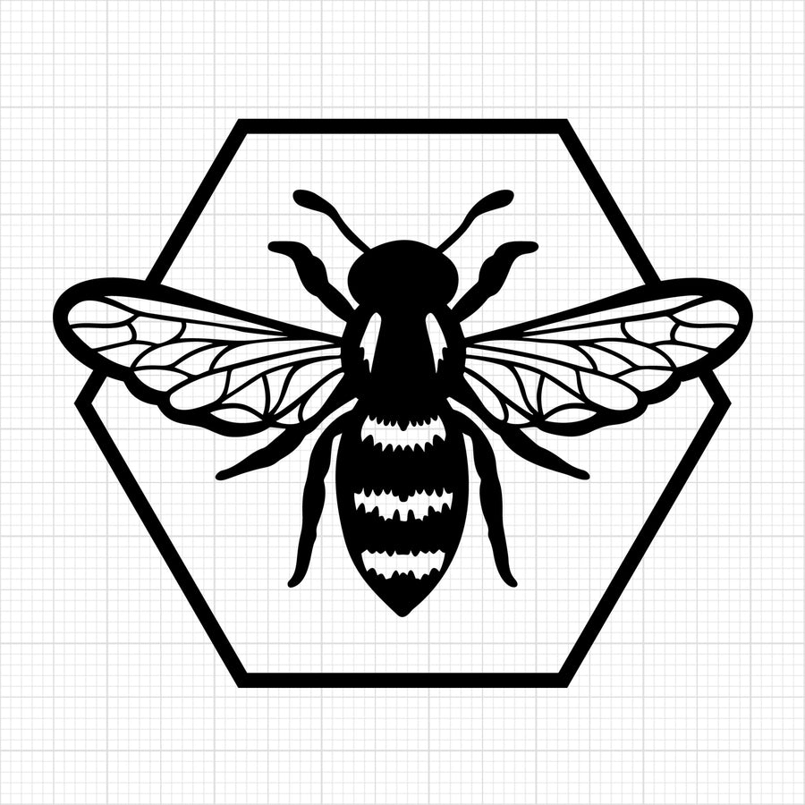 Bee hexagon