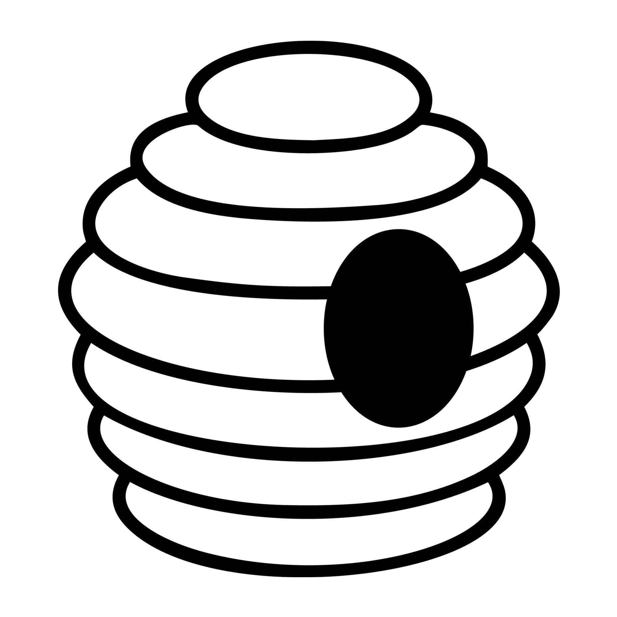 Beehive SVG design for Cricut, Silhouette, laser cutting, vinyl, sublimation, and bee craft projects.