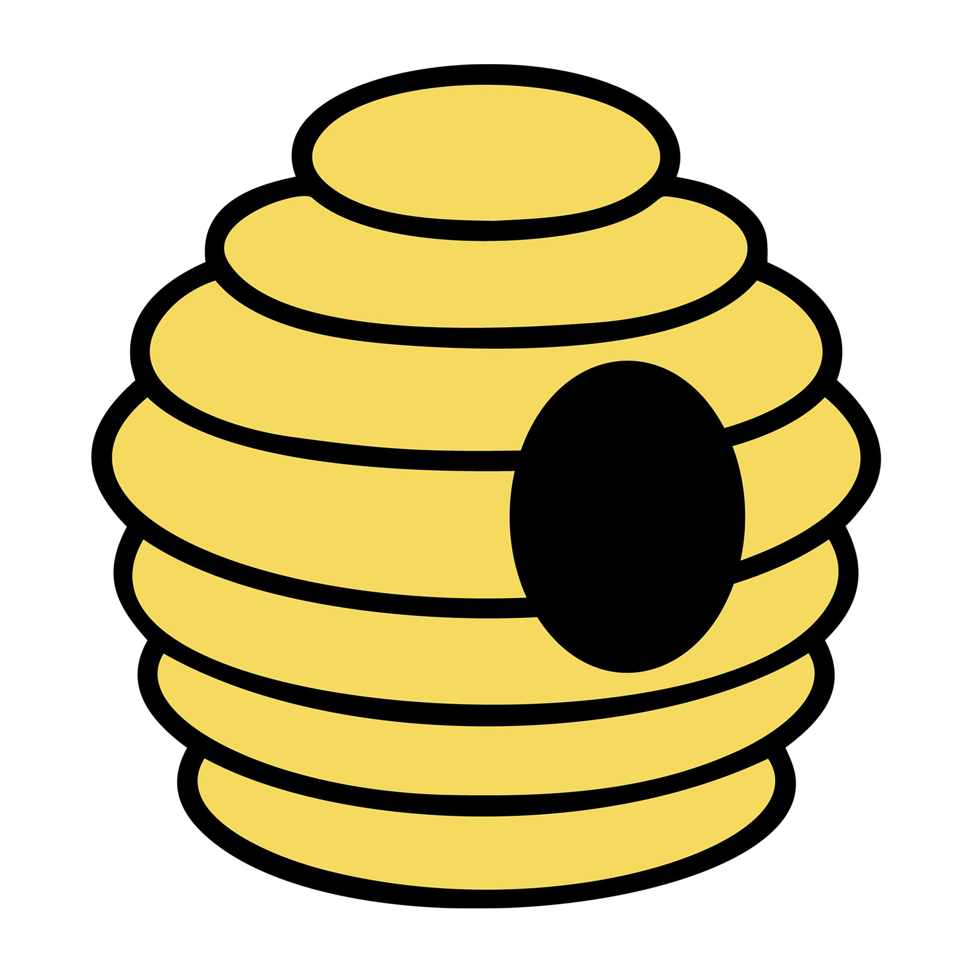 Beehive SVG design for Cricut, Silhouette, laser cutting, vinyl, sublimation, and bee craft projects.