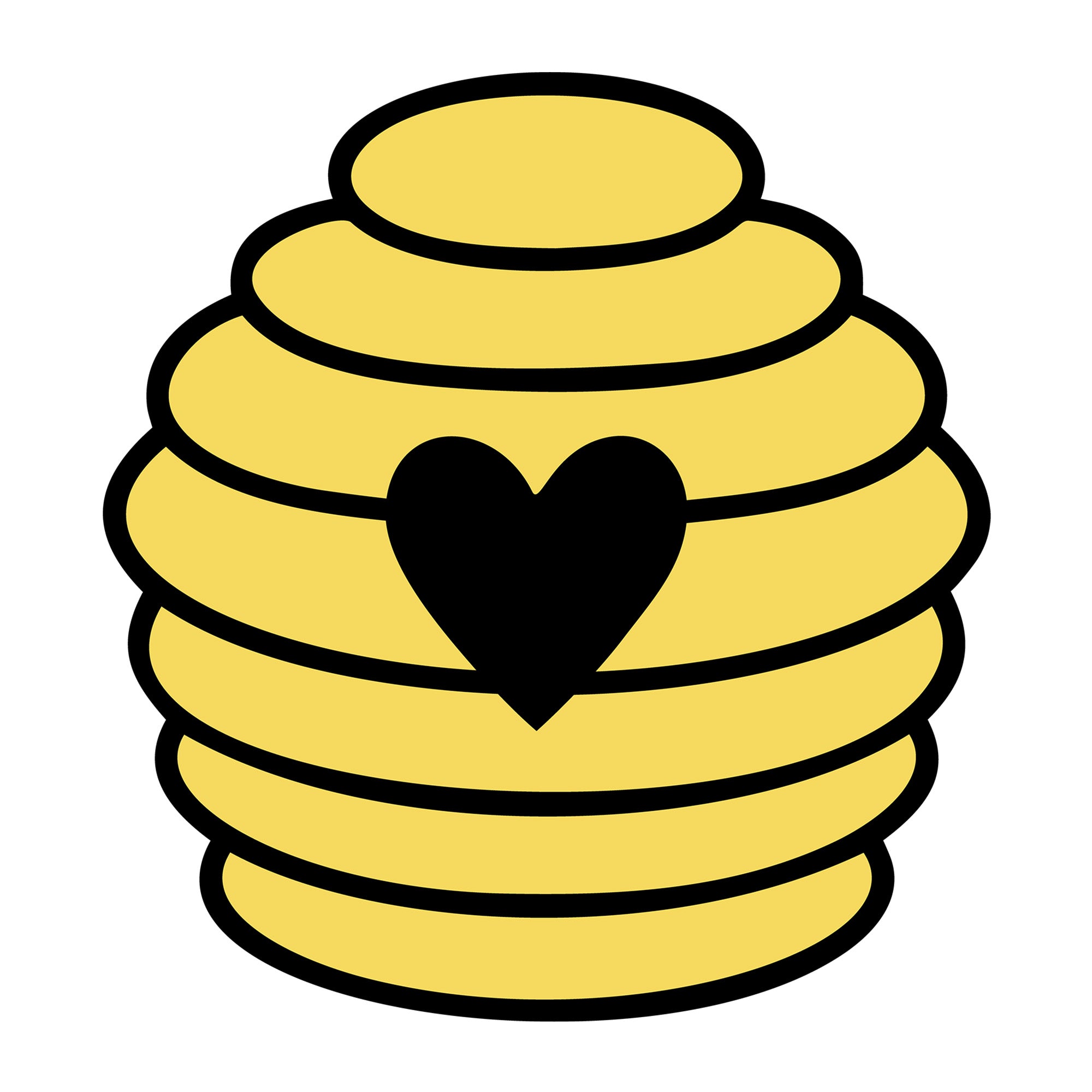 Beehive Heart SVG design for Cricut, Silhouette, laser cutting, vinyl, sublimation, and bee craft projects.