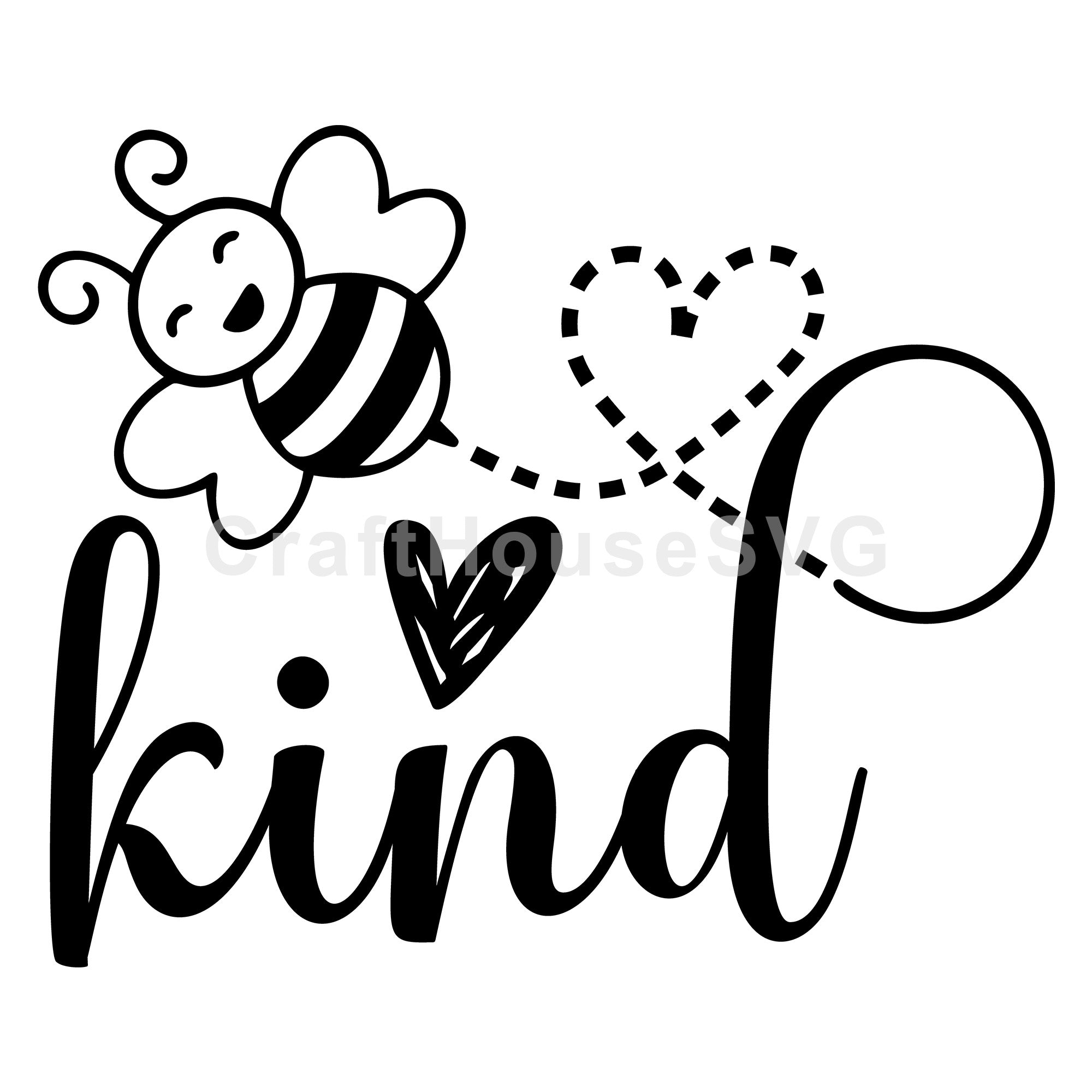 Bee Kind SVG , Spring, Honey Bee Cut File