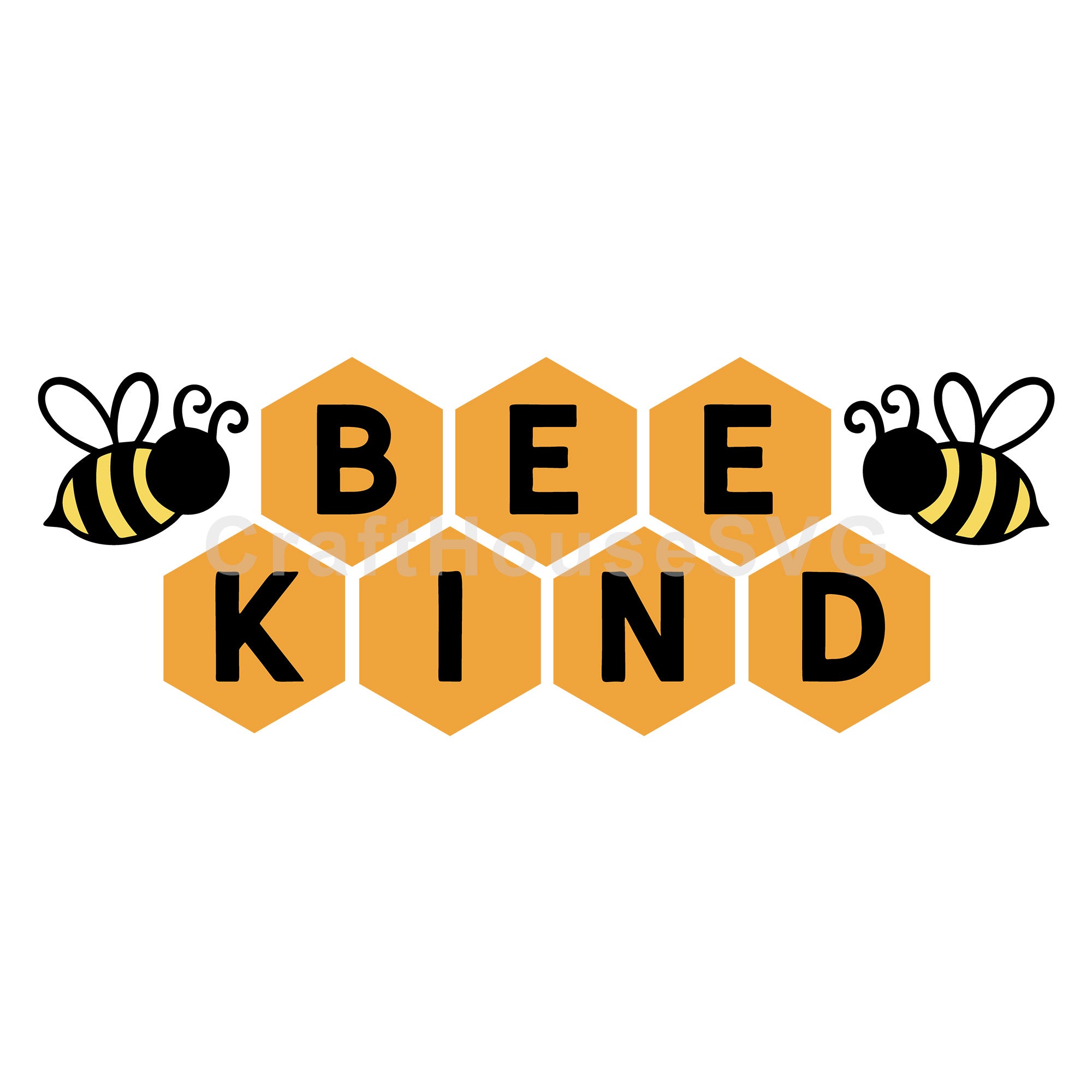 Bee Kind Honeycomb SVG