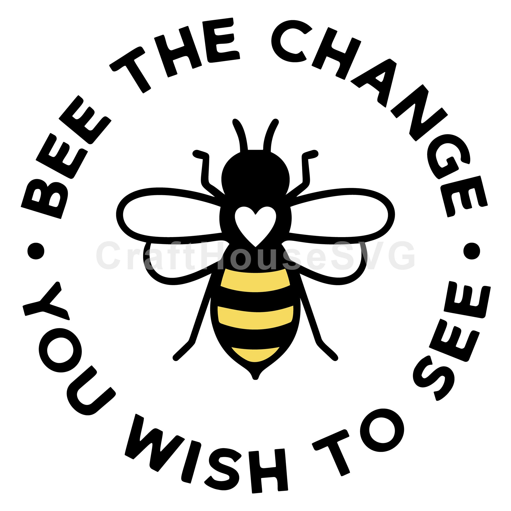 Bee The Change You Wish To See SVG