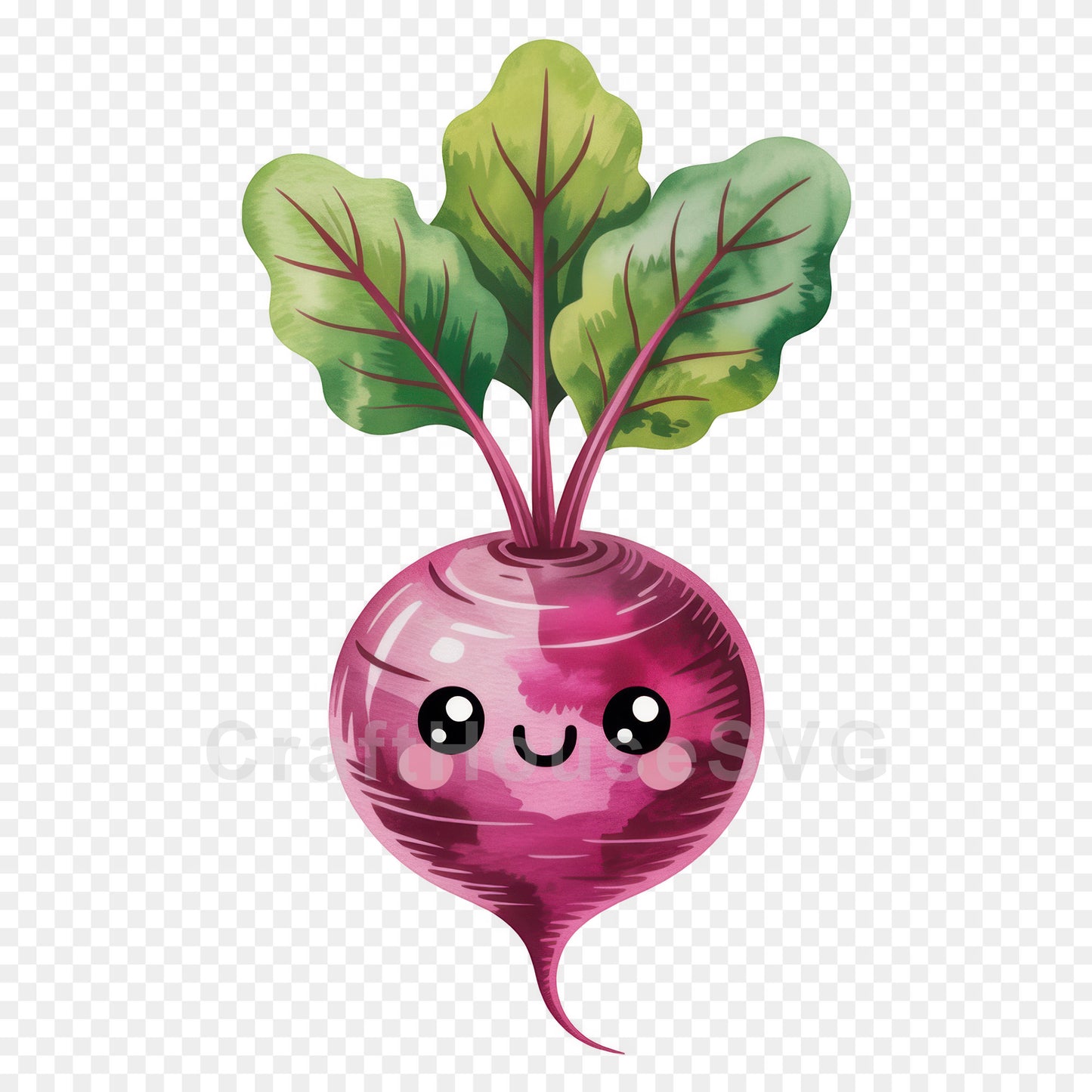 Kawaii Vegetables Clipart Sublimation Bundle PNG