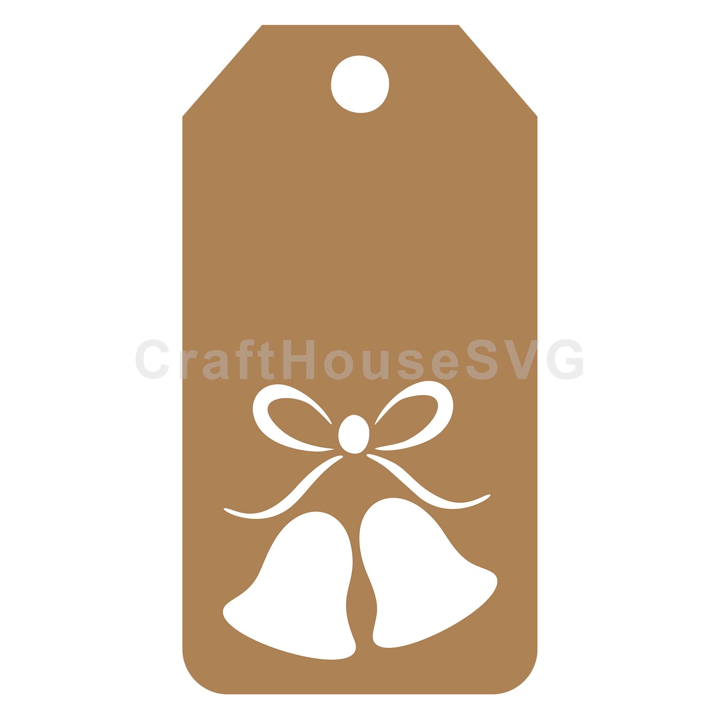Christmas Bells Gift Tag SVG