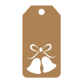 Bells Gift Tag SVG design for Cricut, Silhouette, laser cutting, vinyl, sublimation, gift tags, and craft projects.