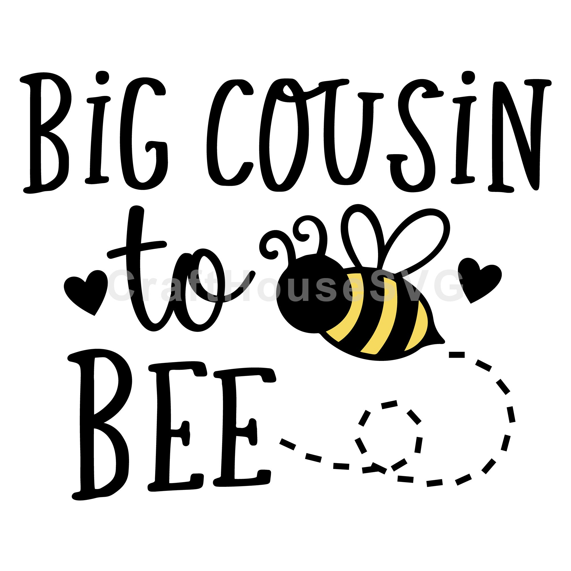 Big Cousin To Bee SVG Pregnancy Announcement