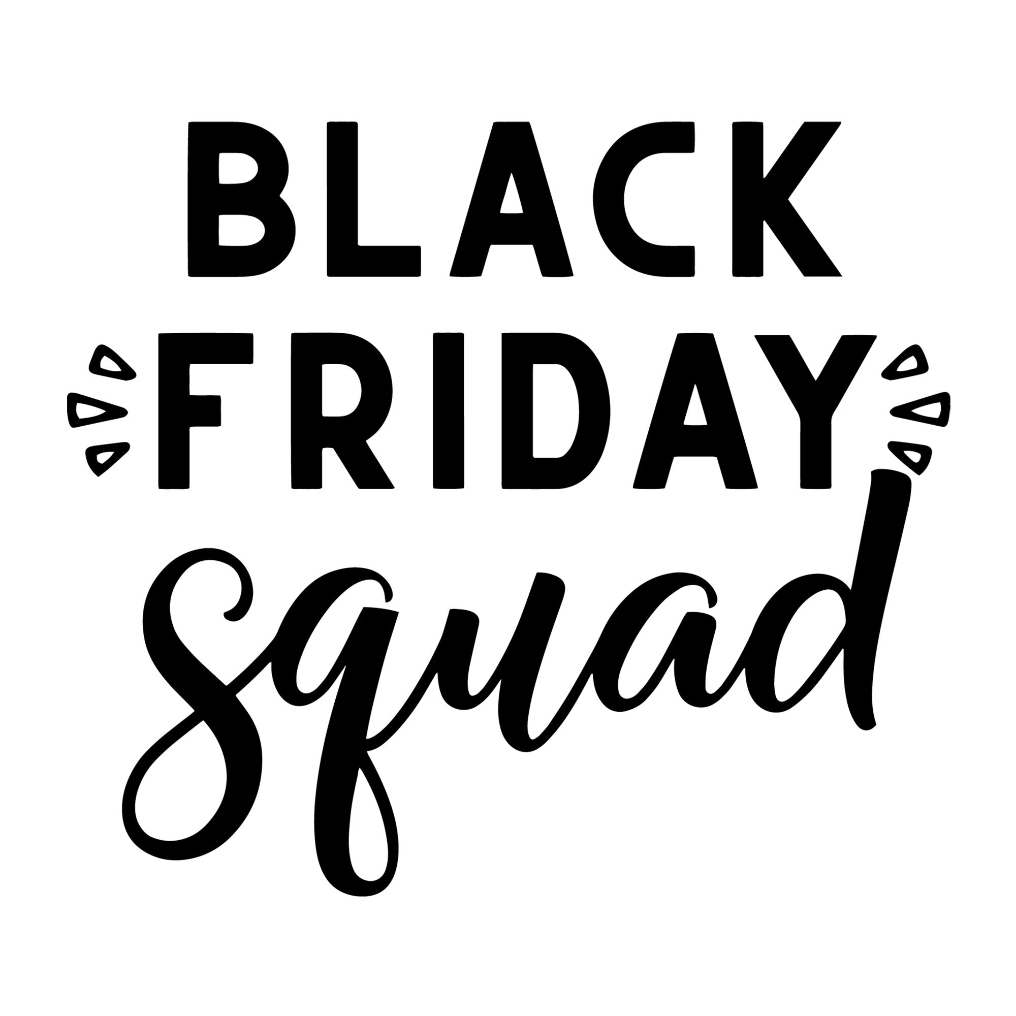 Black Friday squad SVG