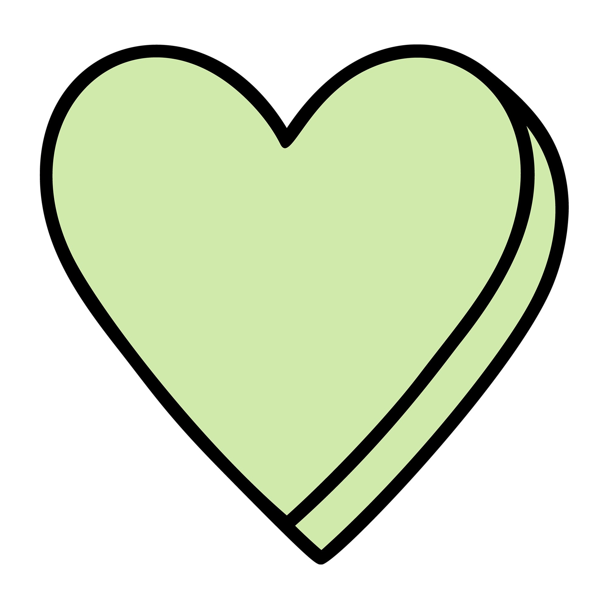 Blank Green Conversation Heart SVG design for Cricut, Silhouette, laser cutting, vinyl, sublimation, Valentine conversation hearts, and craft projects.