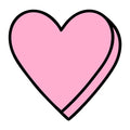Blank Pink Conversation Heart SVG design for Cricut, Silhouette, laser cutting, vinyl, sublimation, Valentine conversation hearts, and craft projects.