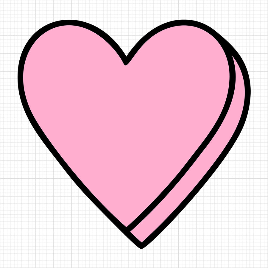 Blank Pink Conversation Heart