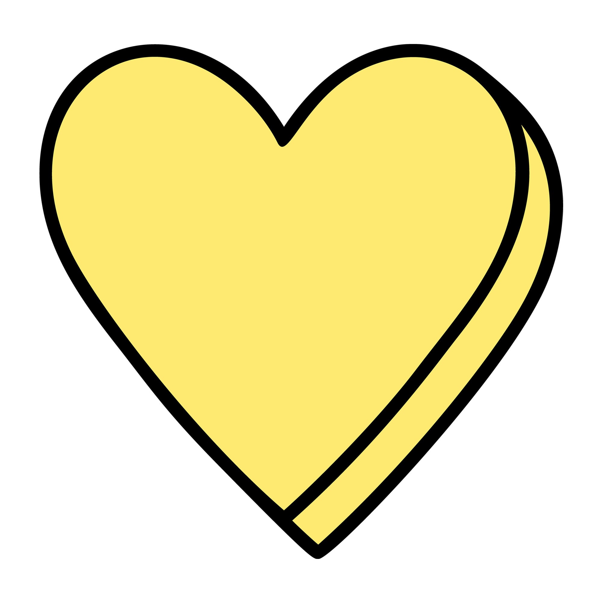 Blank Yellow Conversation Heart SVG design for Cricut, Silhouette, laser cutting, vinyl, sublimation, Valentine conversation hearts, and craft projects.