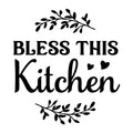 Bless This Kitchen SVG design for Cricut, Silhouette, laser cutting, vinyl, sublimation, and kitchen craft projects.