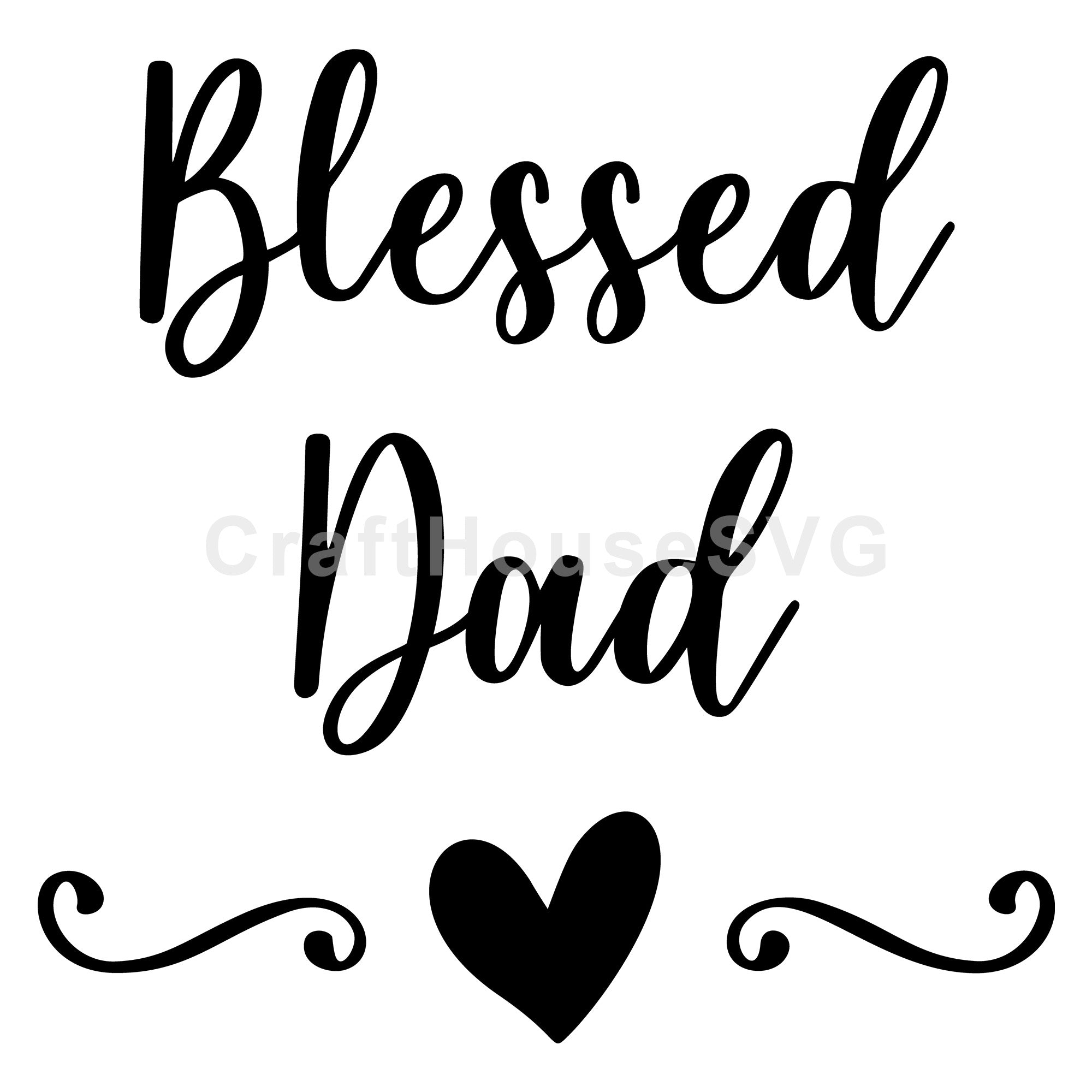 Blessed Dad SVG