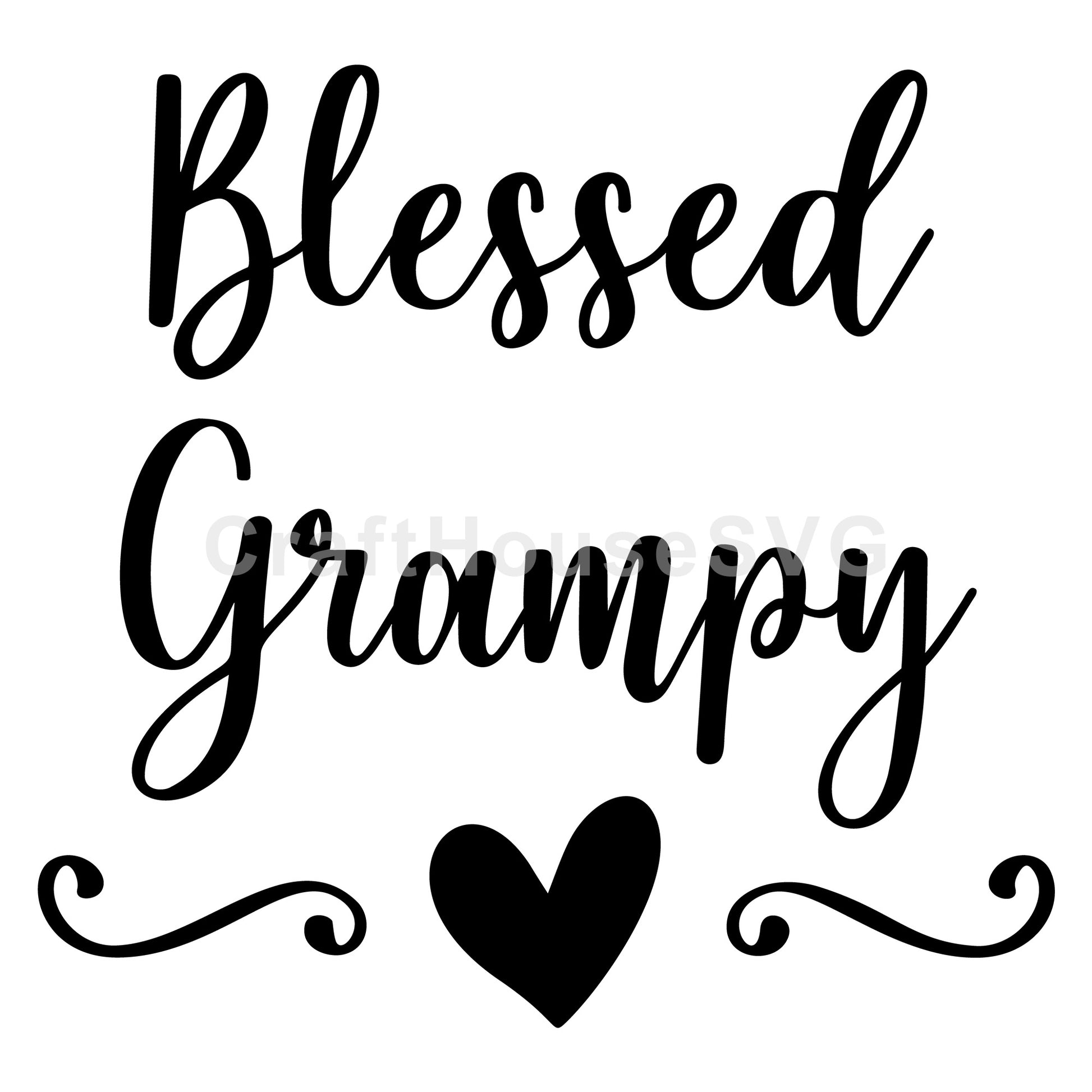 Blessed Grampy SVG, Family SVG - Craft House SVG