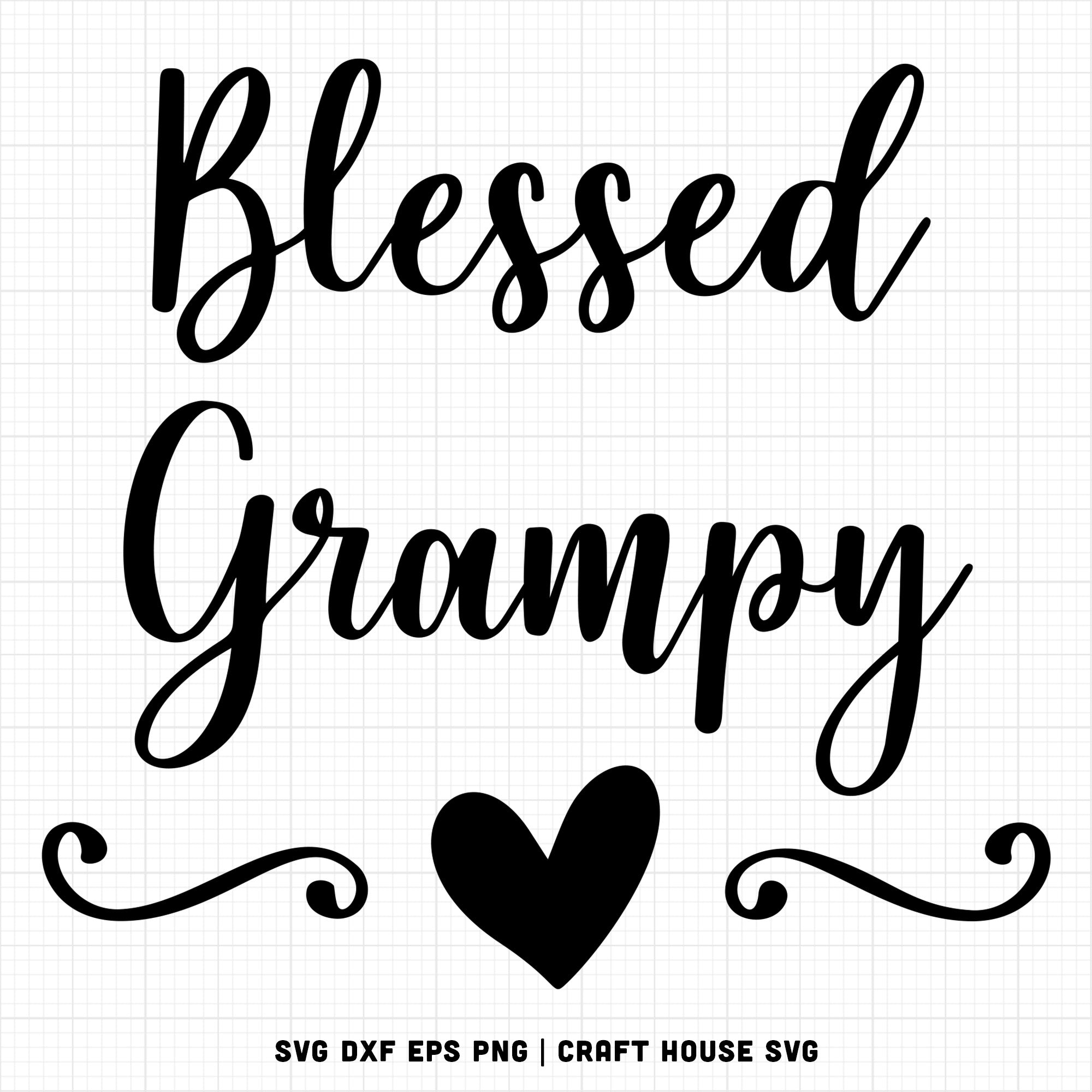 Family SVG file | Blessed Grampy SVGMF1