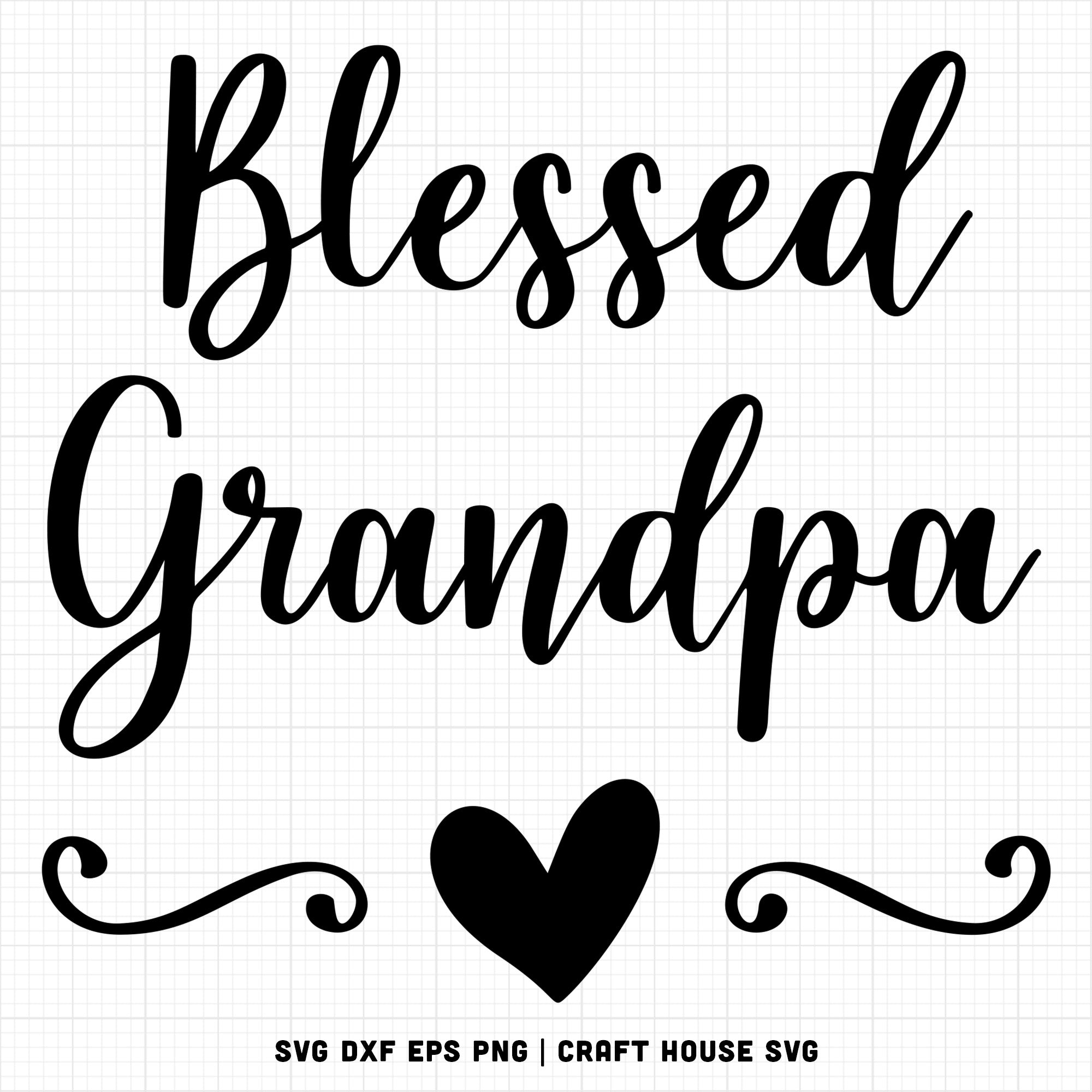 Family SVG file | Blessed Grandpa SVG MF1