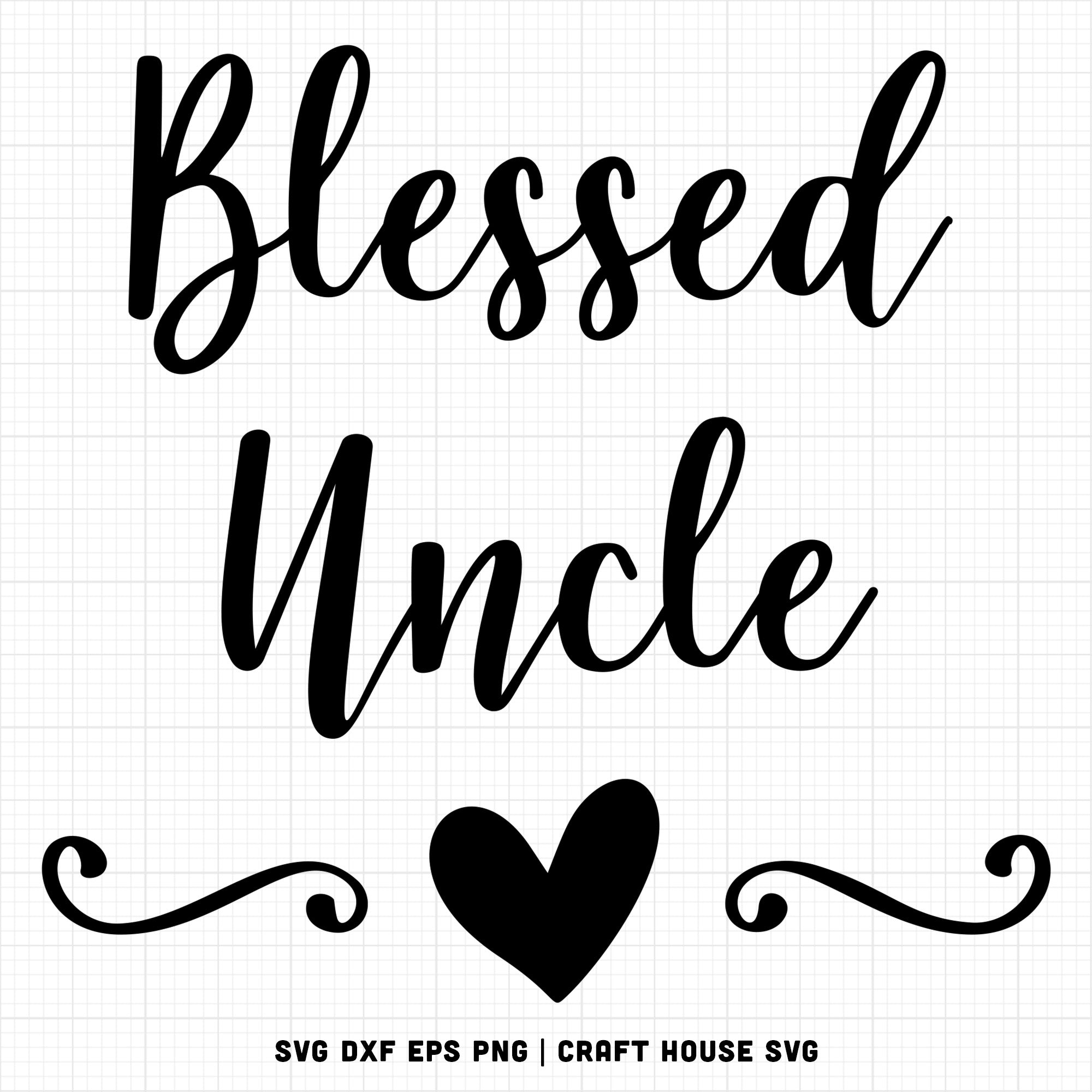 Family SVG file | Blessed Uncle SVG MF1